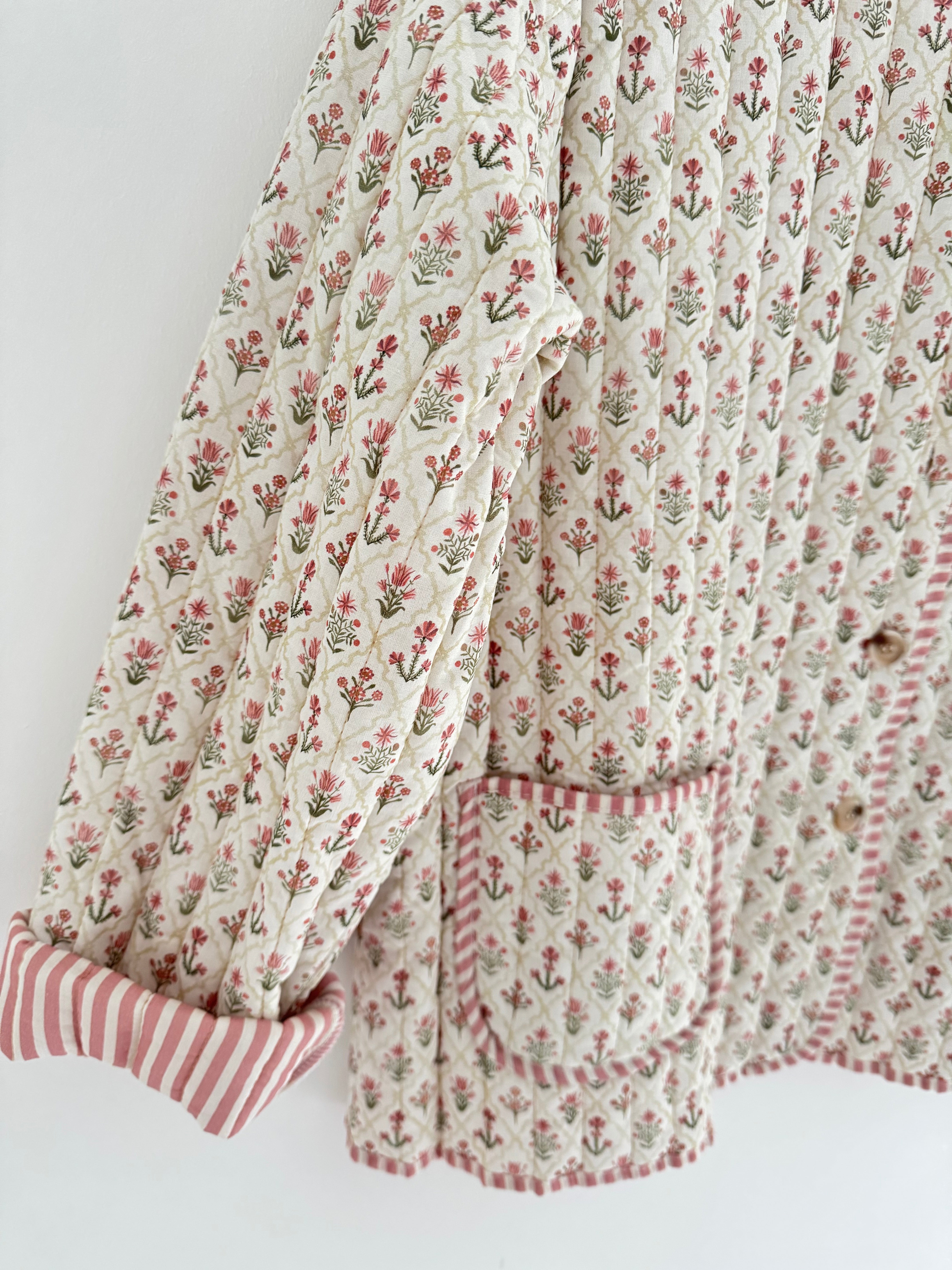 Luxe Quilted Jacket in Pink