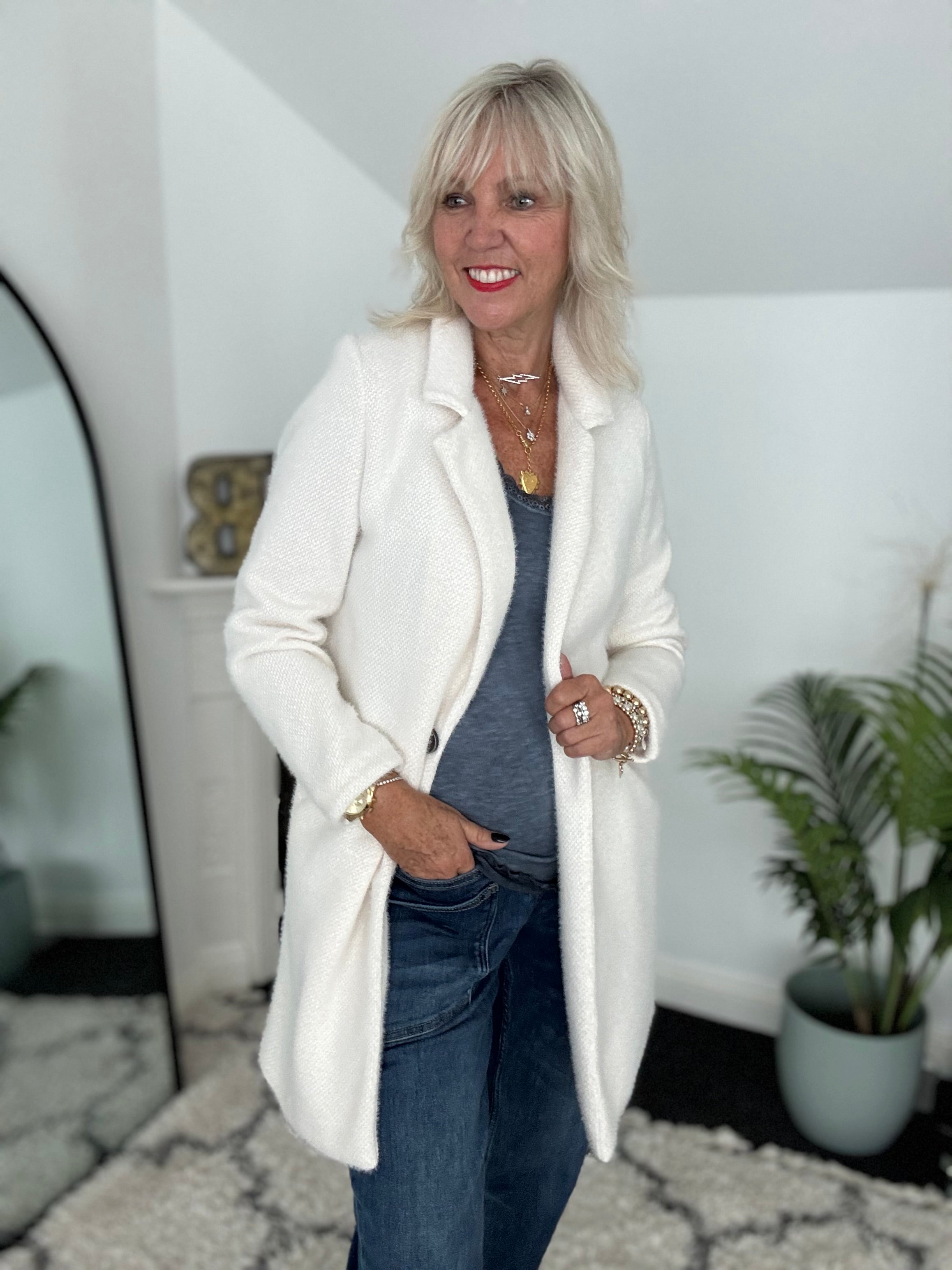 Luxe Coat in Winter White