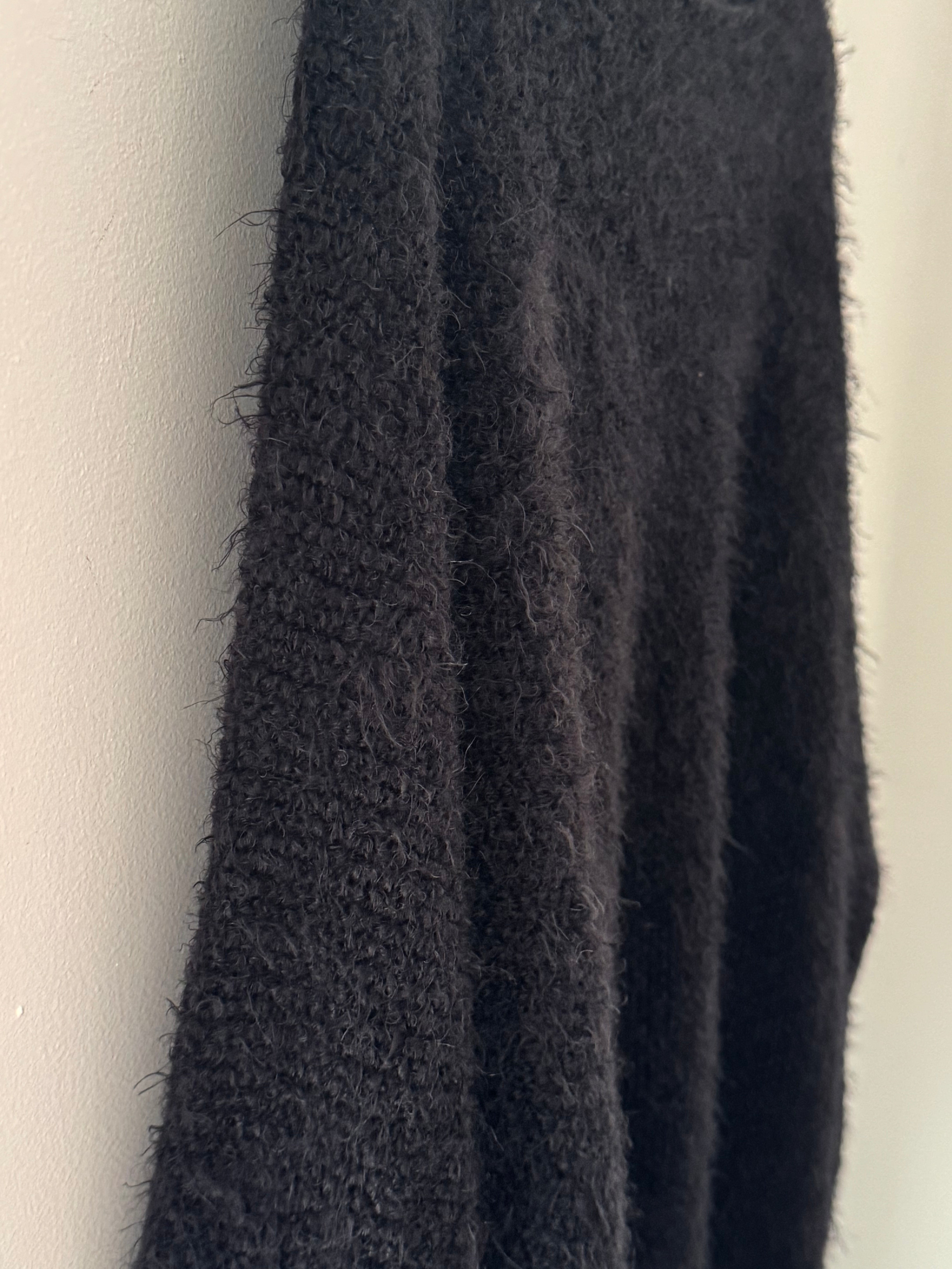Luxe Fluffy Jumper in Black