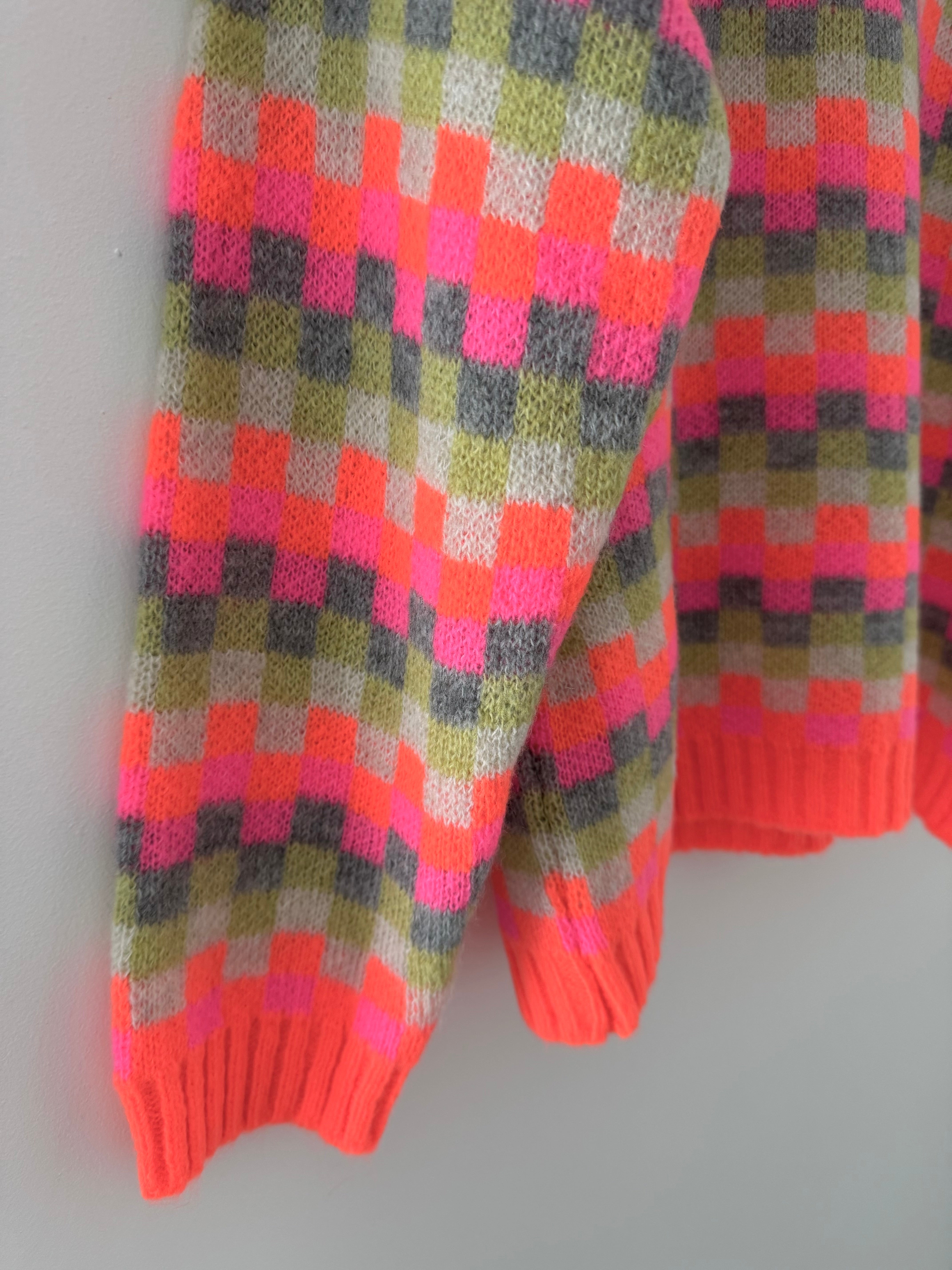 Luxe Checker Jumper in Brights