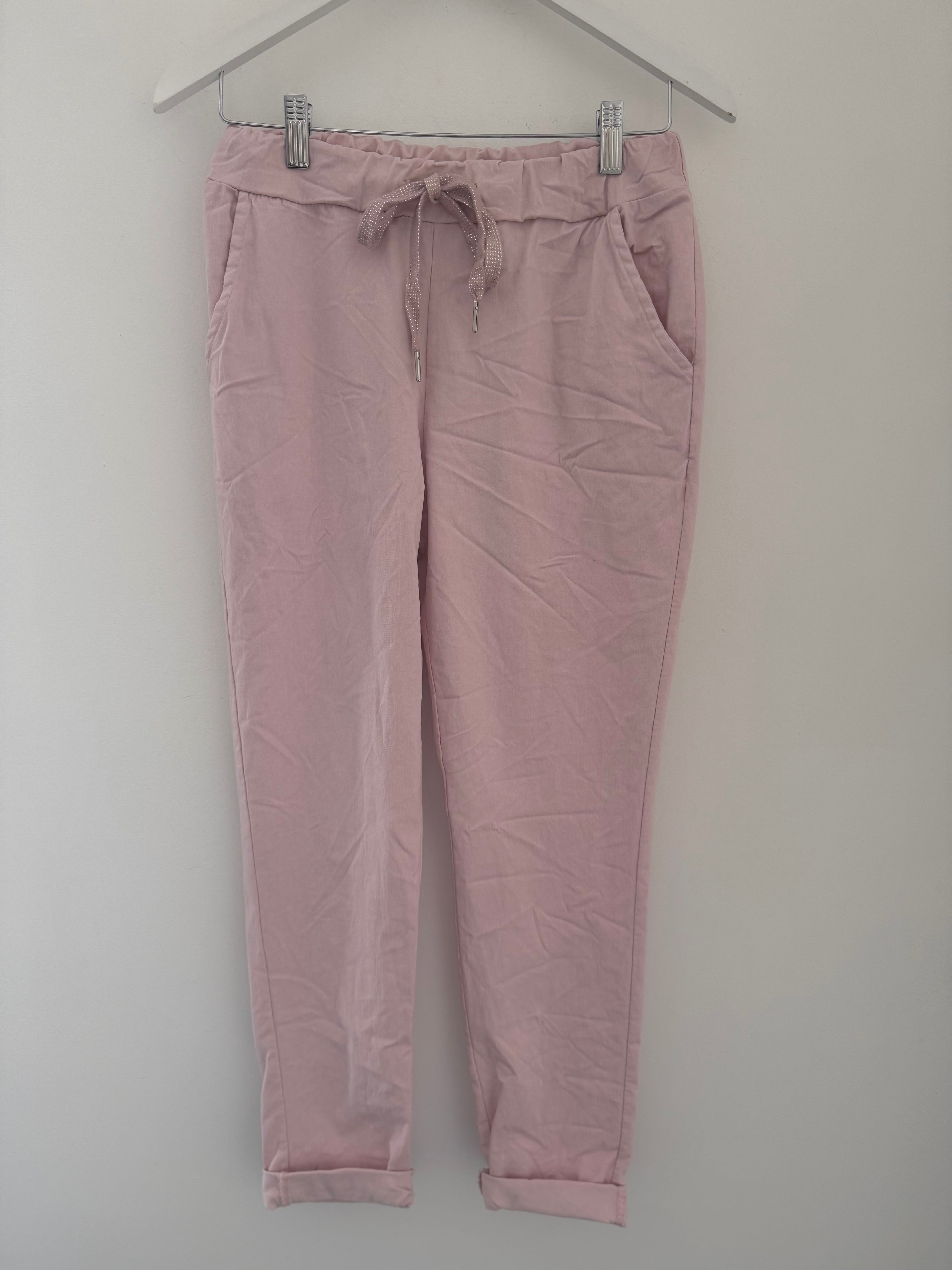 Super Stretch Joggers in Soft Pink