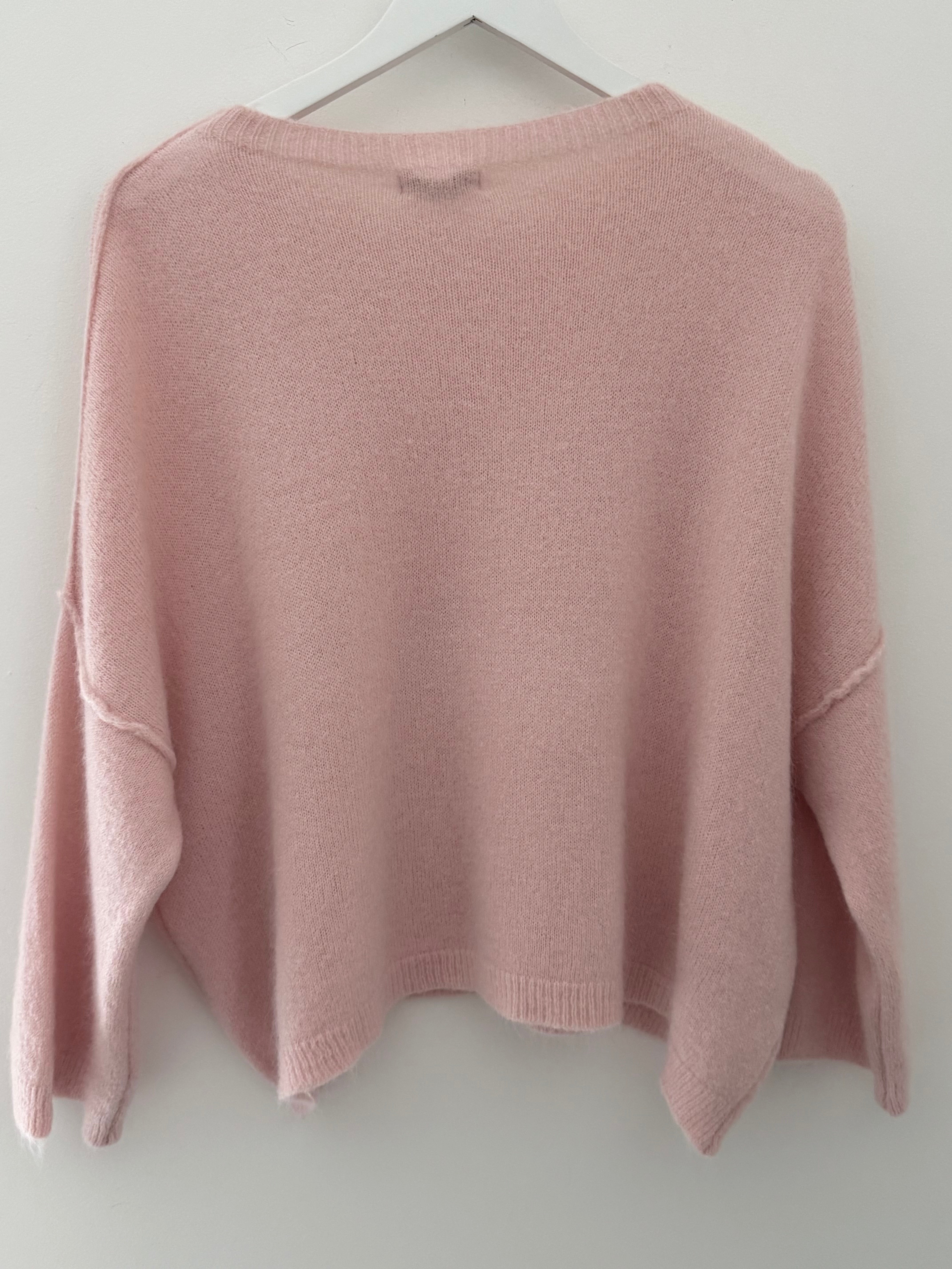 Alpaca Jumper in Soft Pink