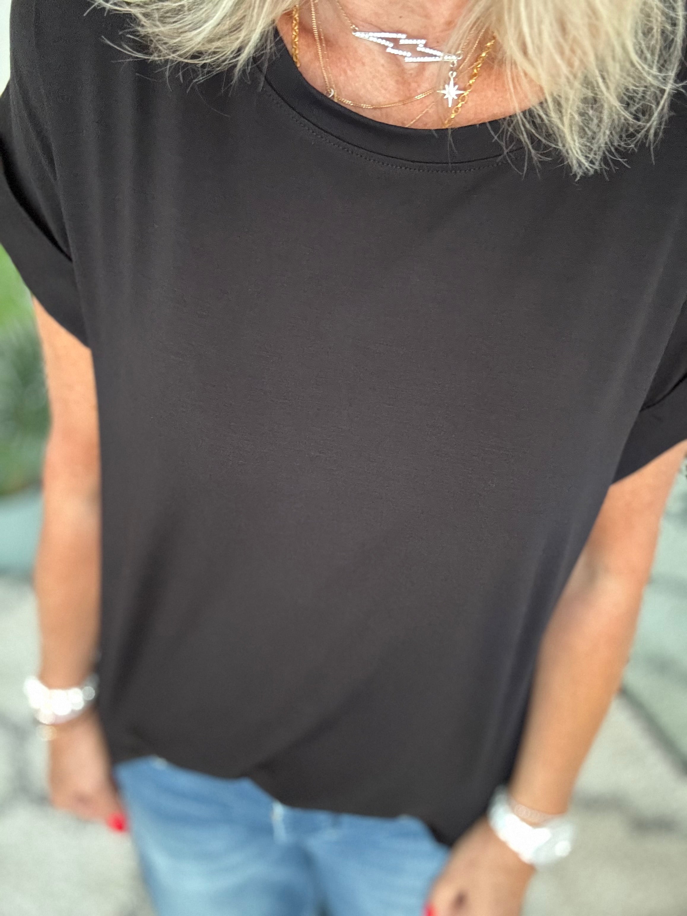 Soft Touch Tee in Black