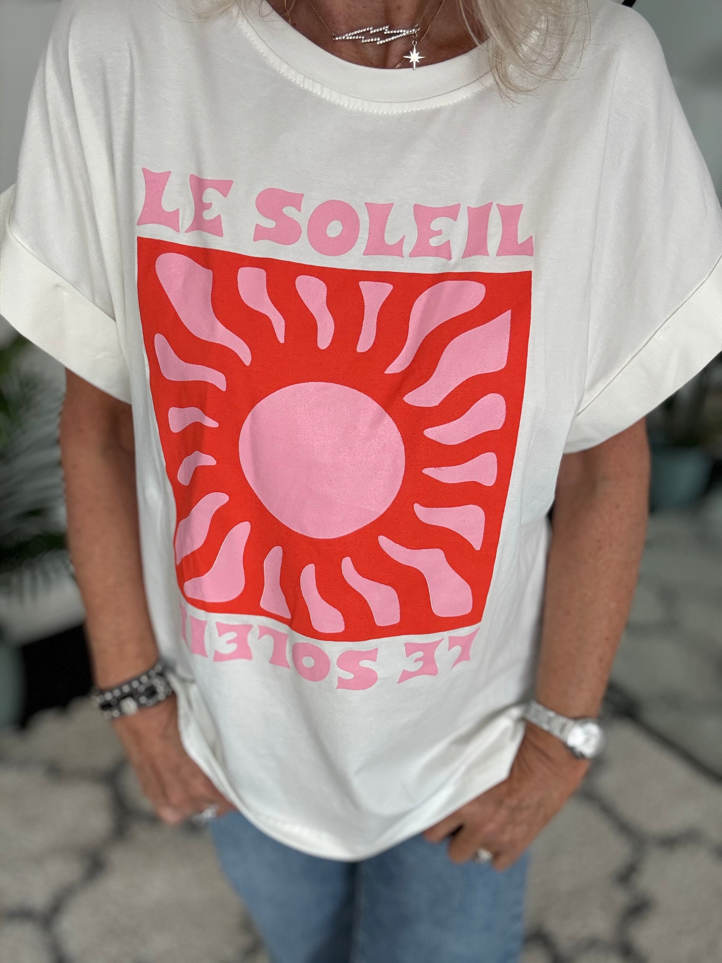 Le Soleil Tee in Ivory