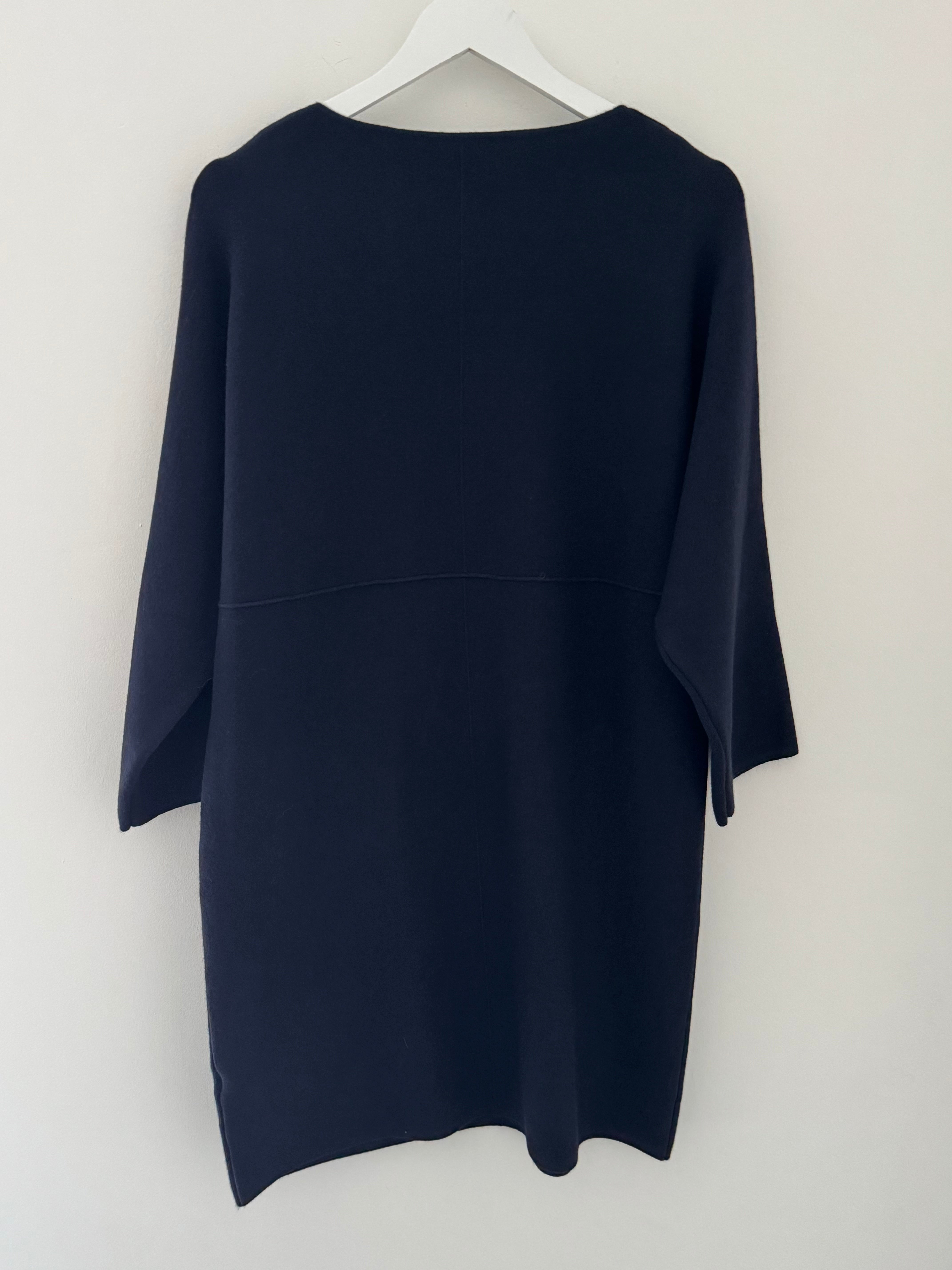 Luxe Knitted Pocket Dress in Ink
