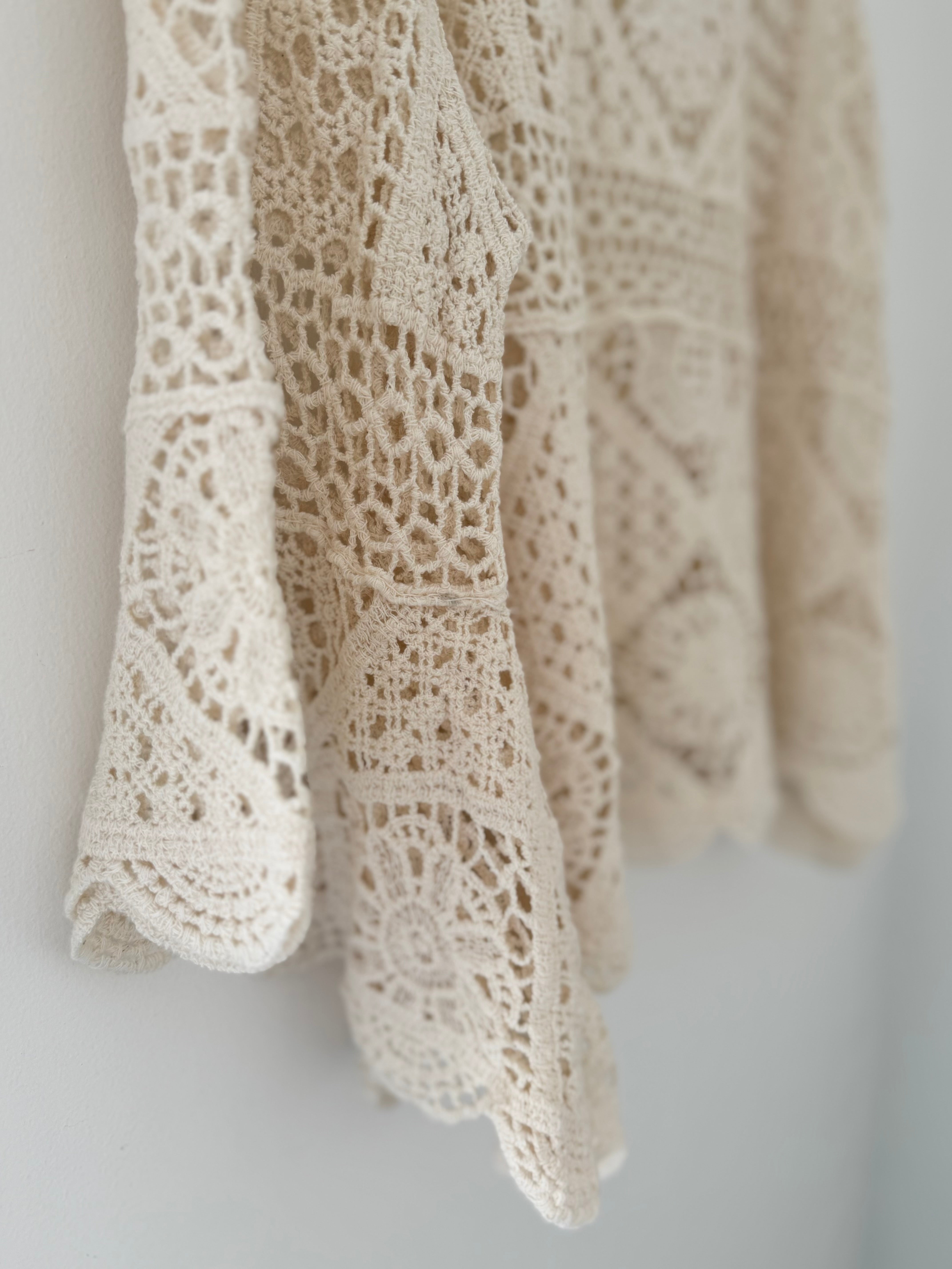 Crochet Knit in Ecru