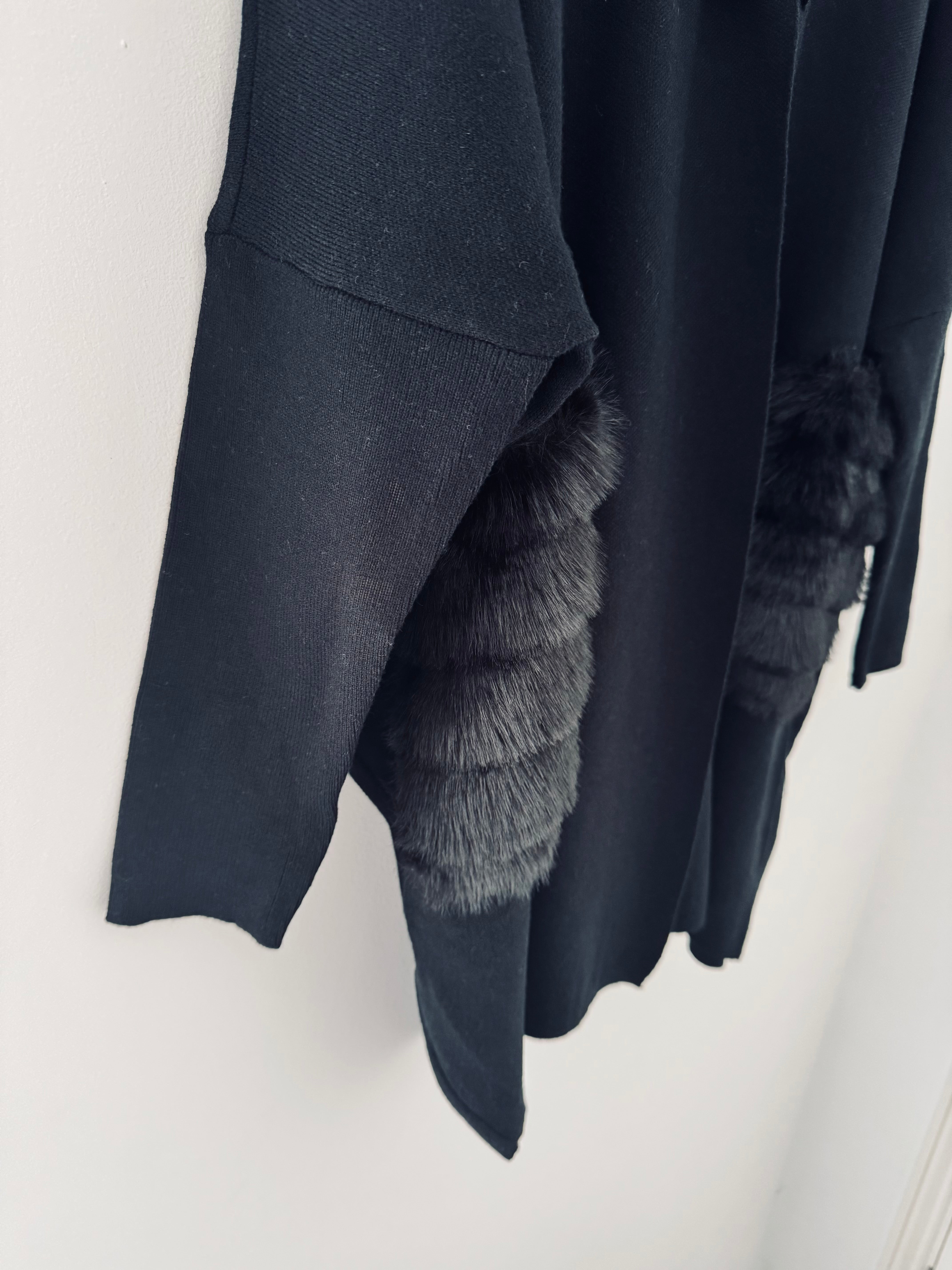 Cocoon Coatigan in Black