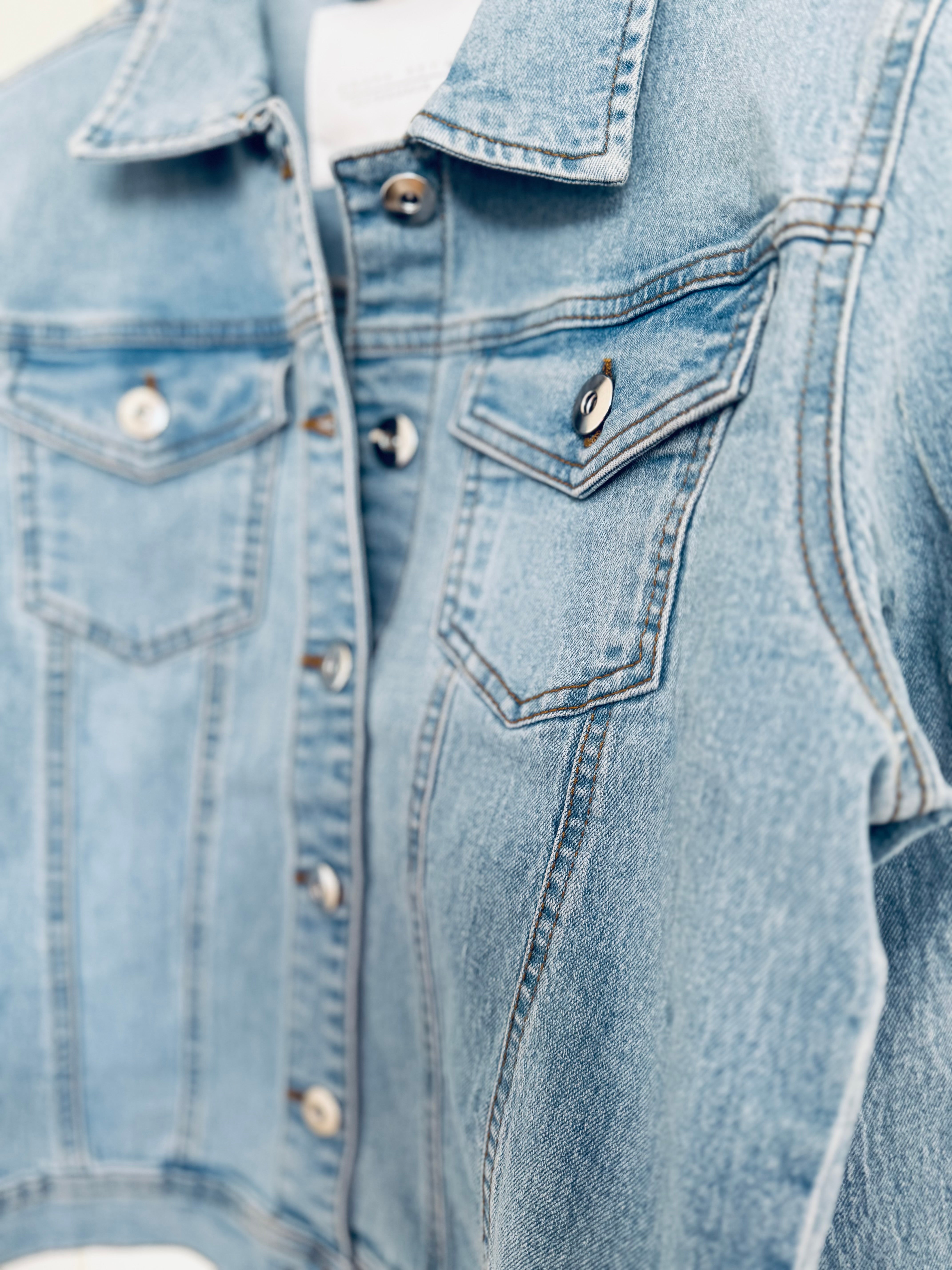 Light Denim Stretch Jacket