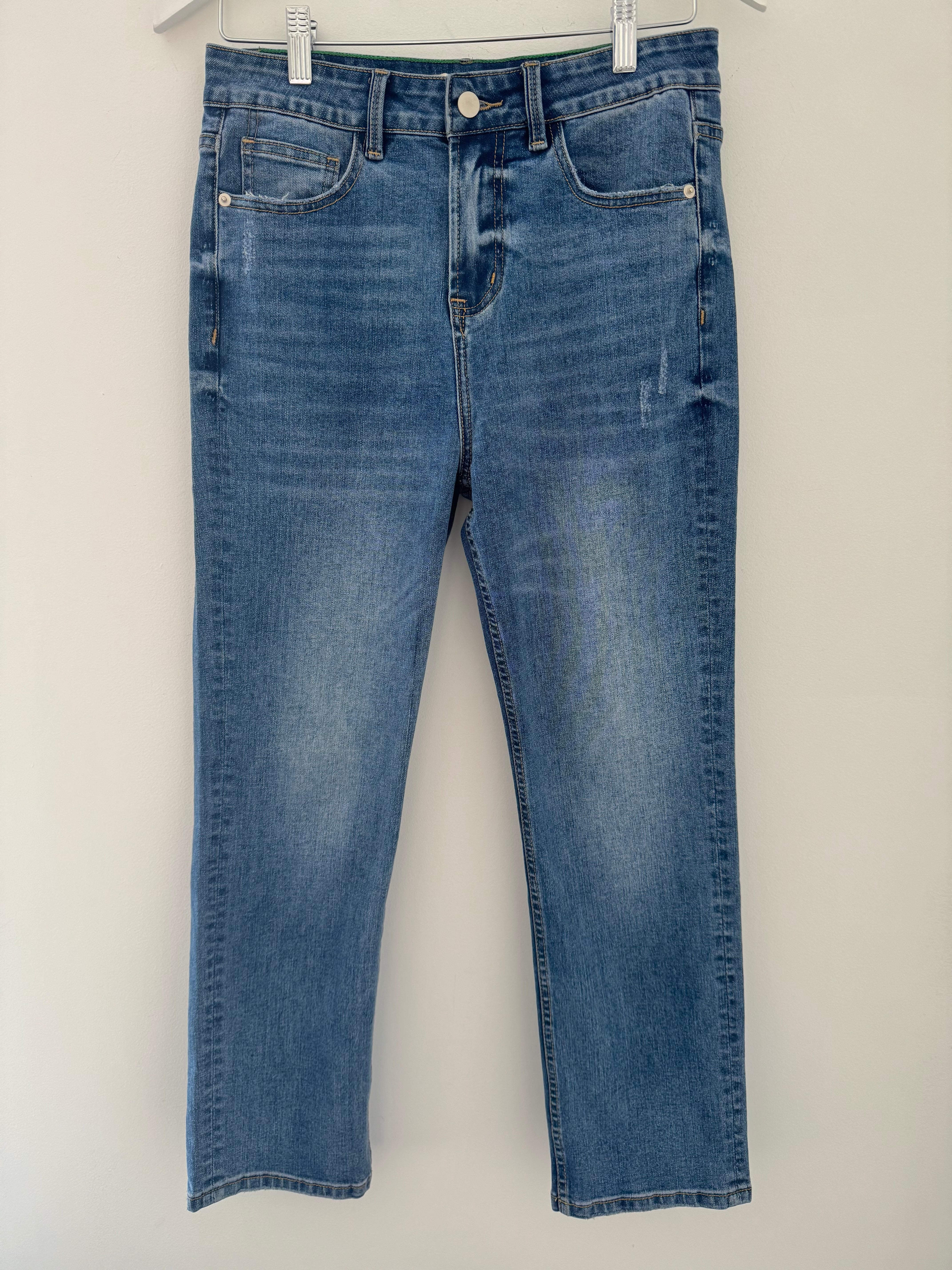 Premium Slimfit Stretch Jeans in Mid Denim
