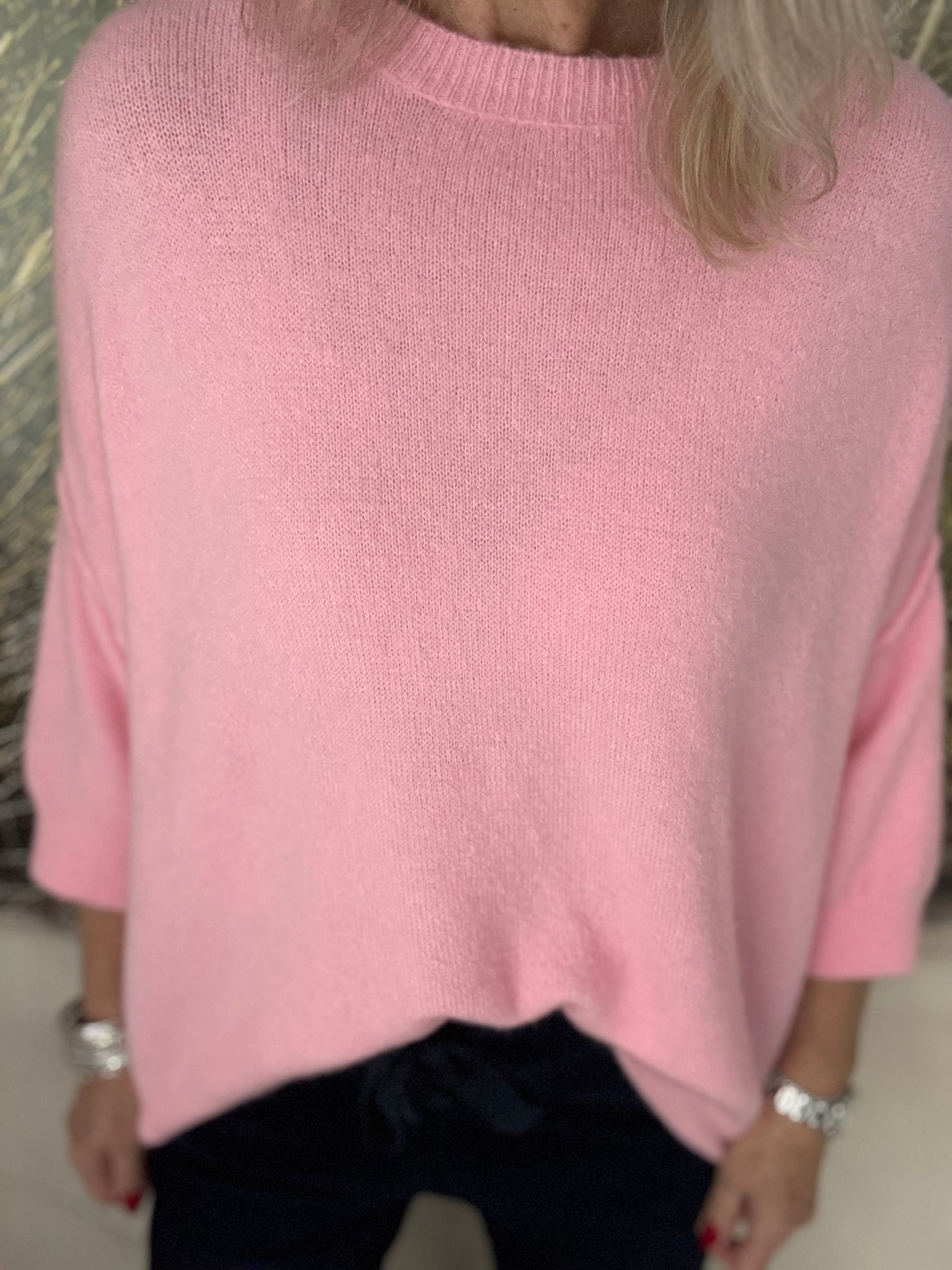 Alpaca Jumper in Bubblegum Pink