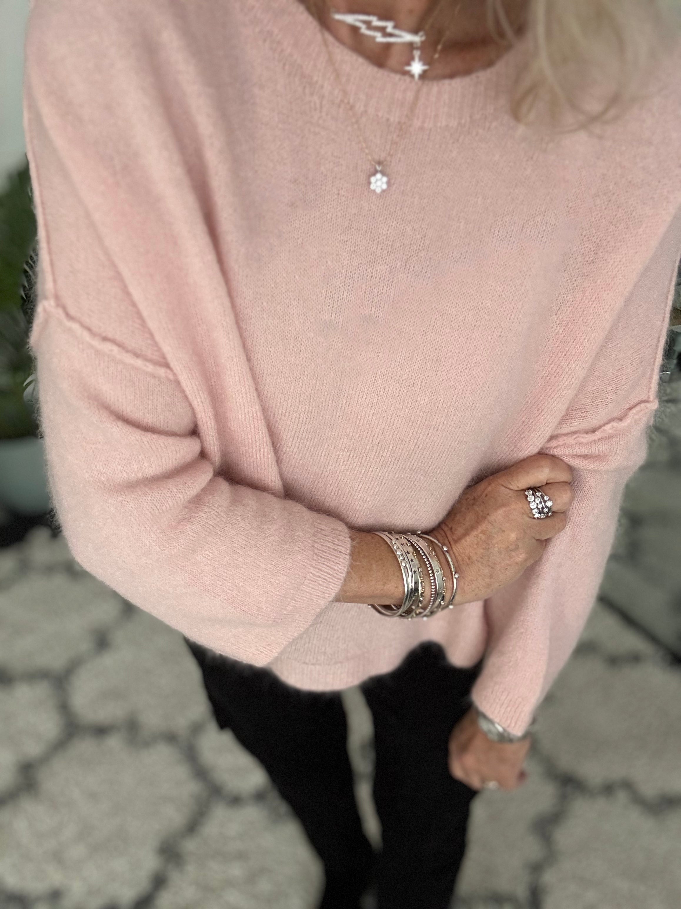 Alpaca Jumper in Soft Pink