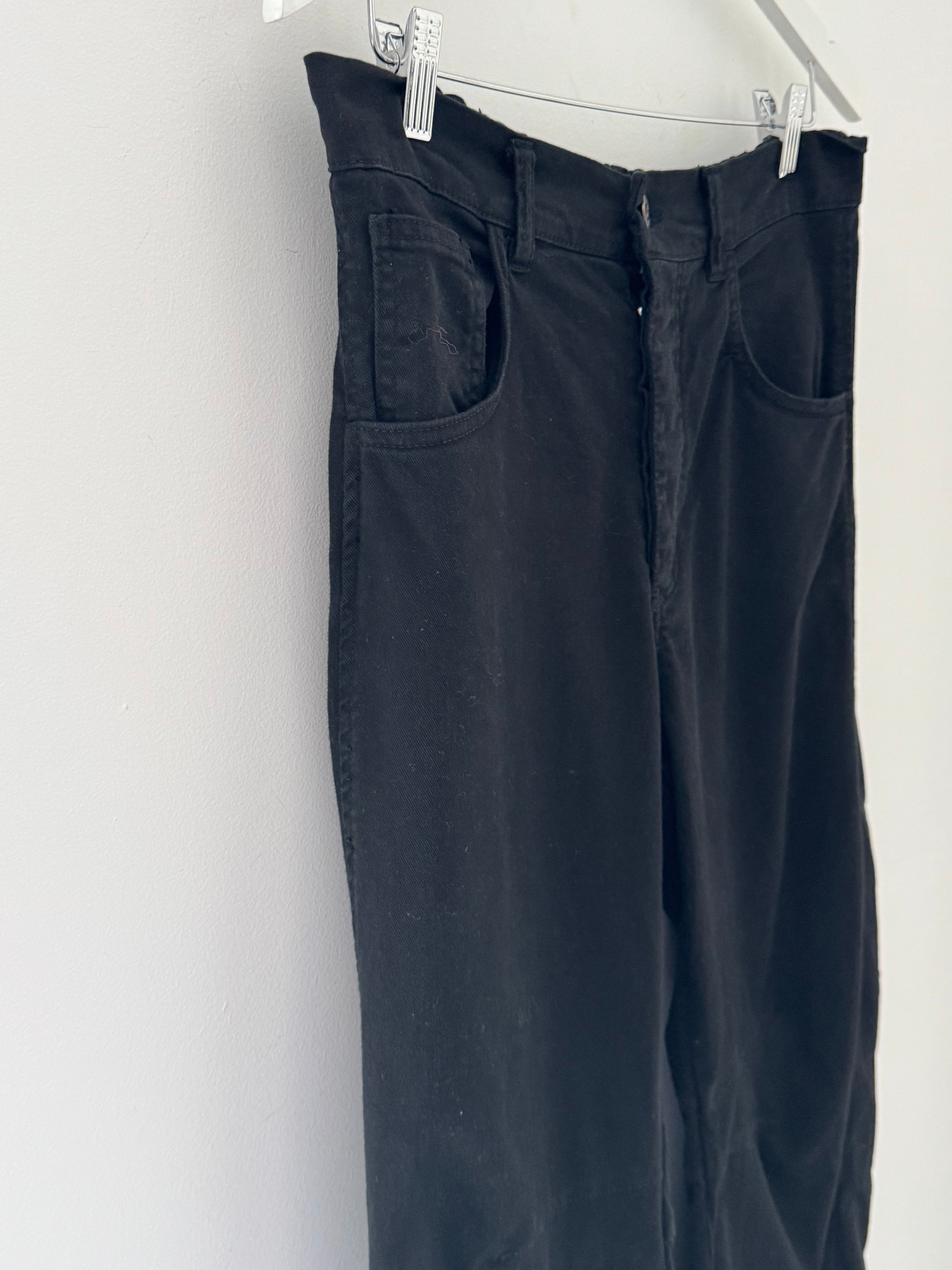 Barrel Leg Jeans with Elasticated Waist in Black