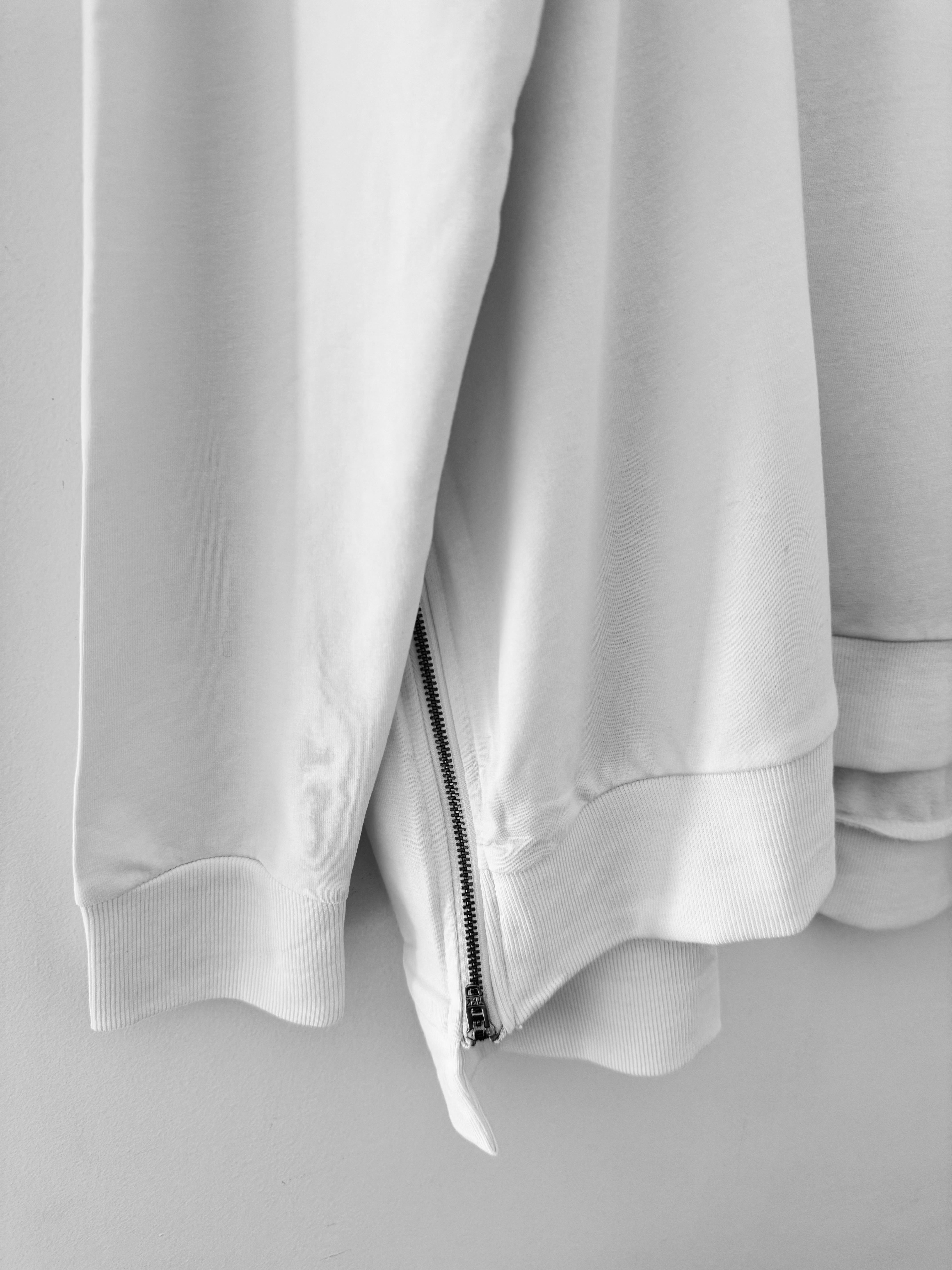 Vintage Zipped Sweatshirt in White