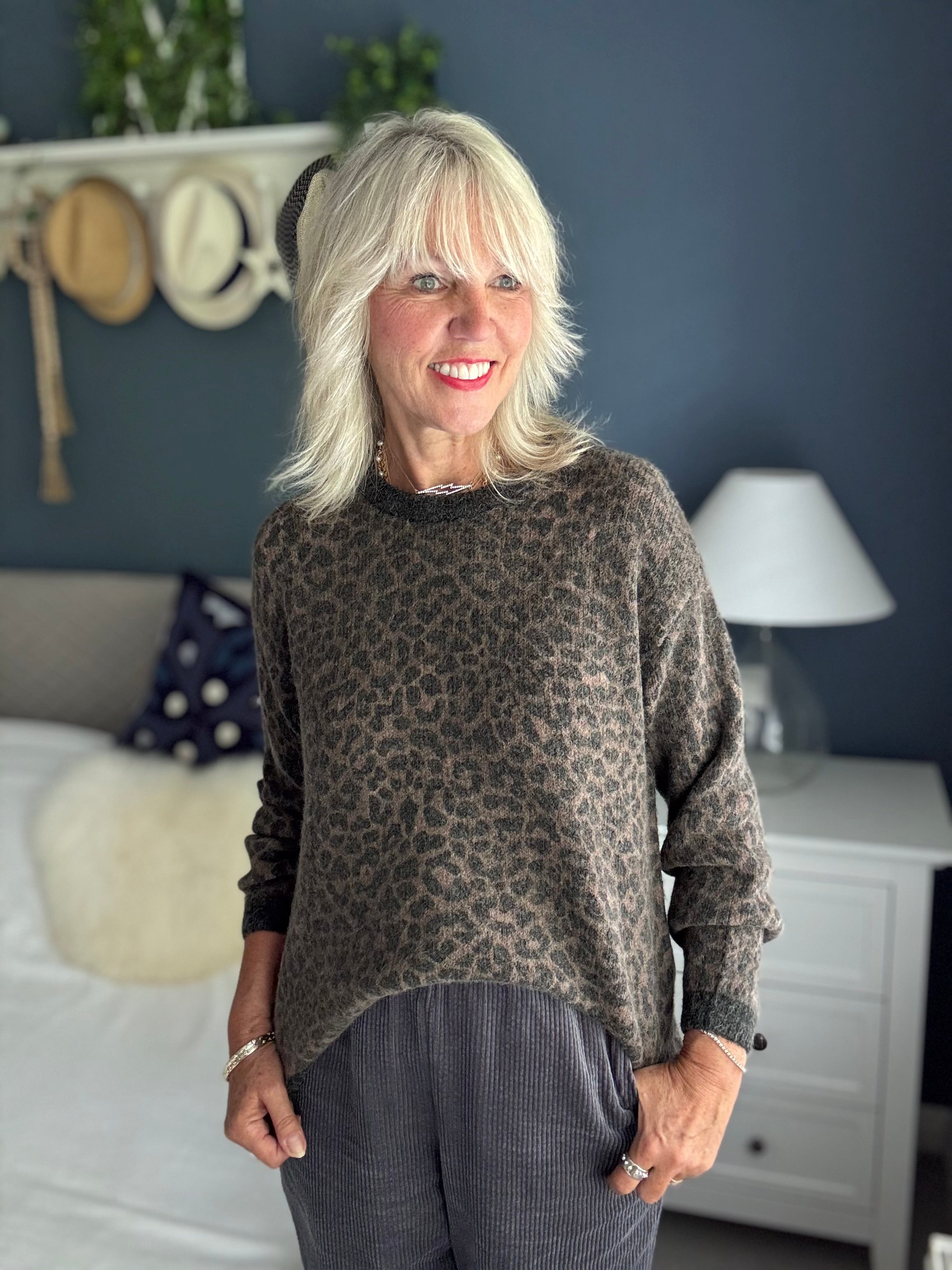 Luxe Leopard Print Jumper