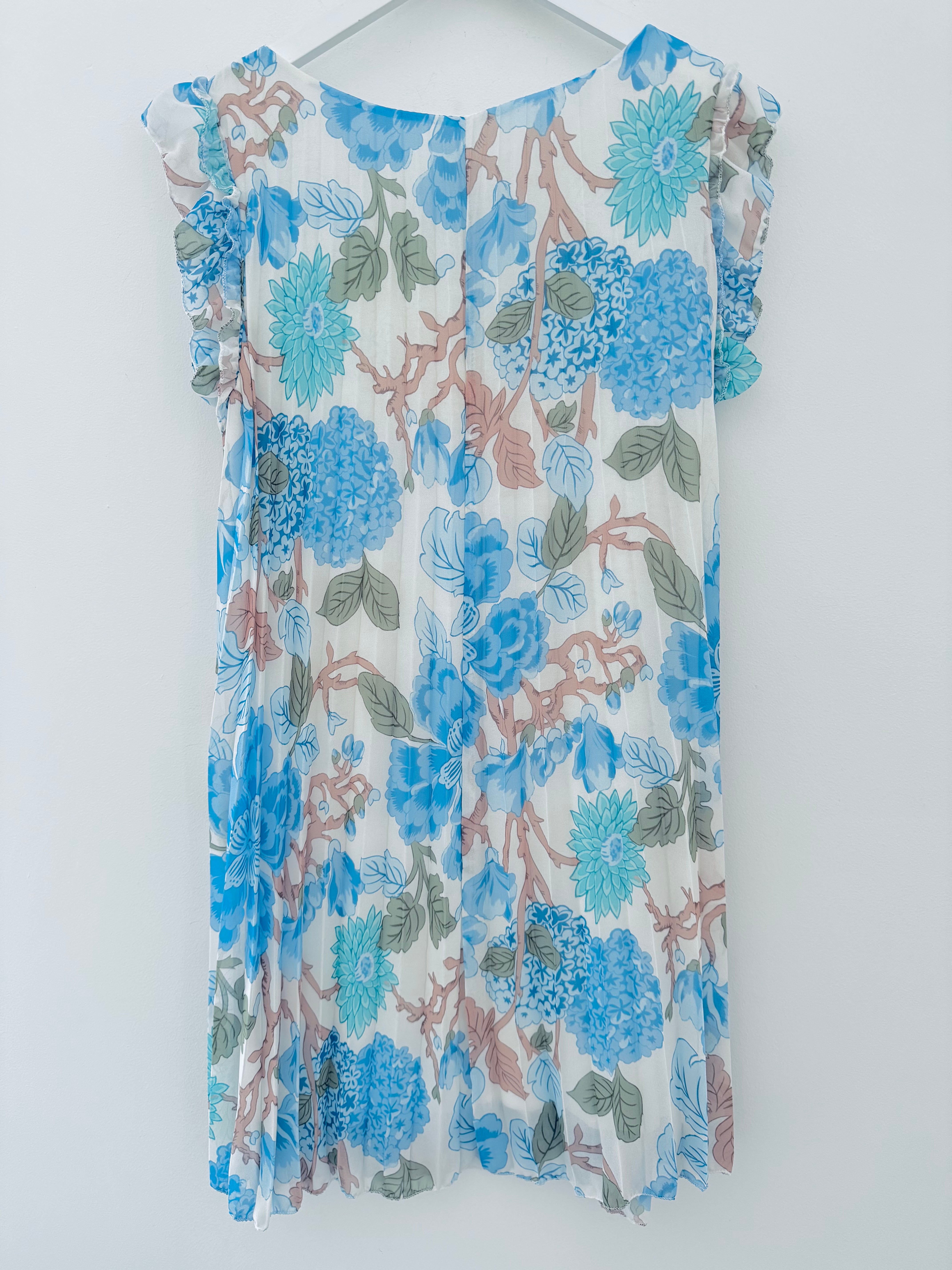 Easy Dress in Blue & Aqua