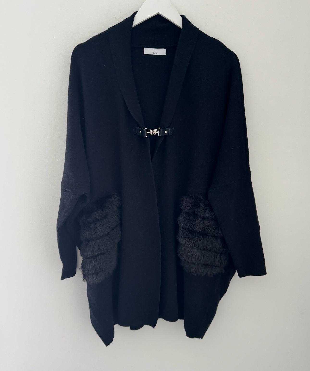 Cocoon Coatigan in Black
