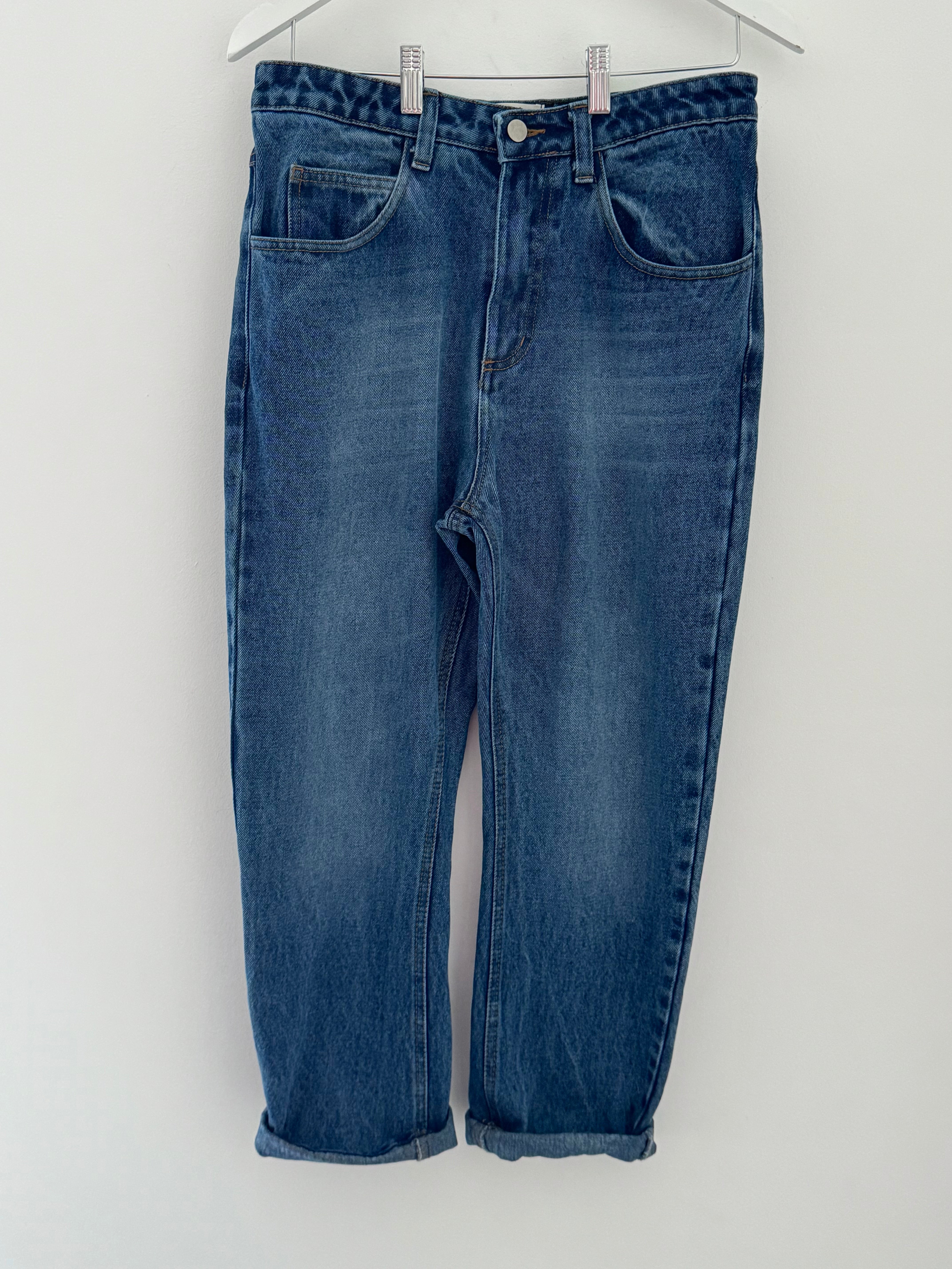 Slim Boyfriend Jeans in Mid Denim