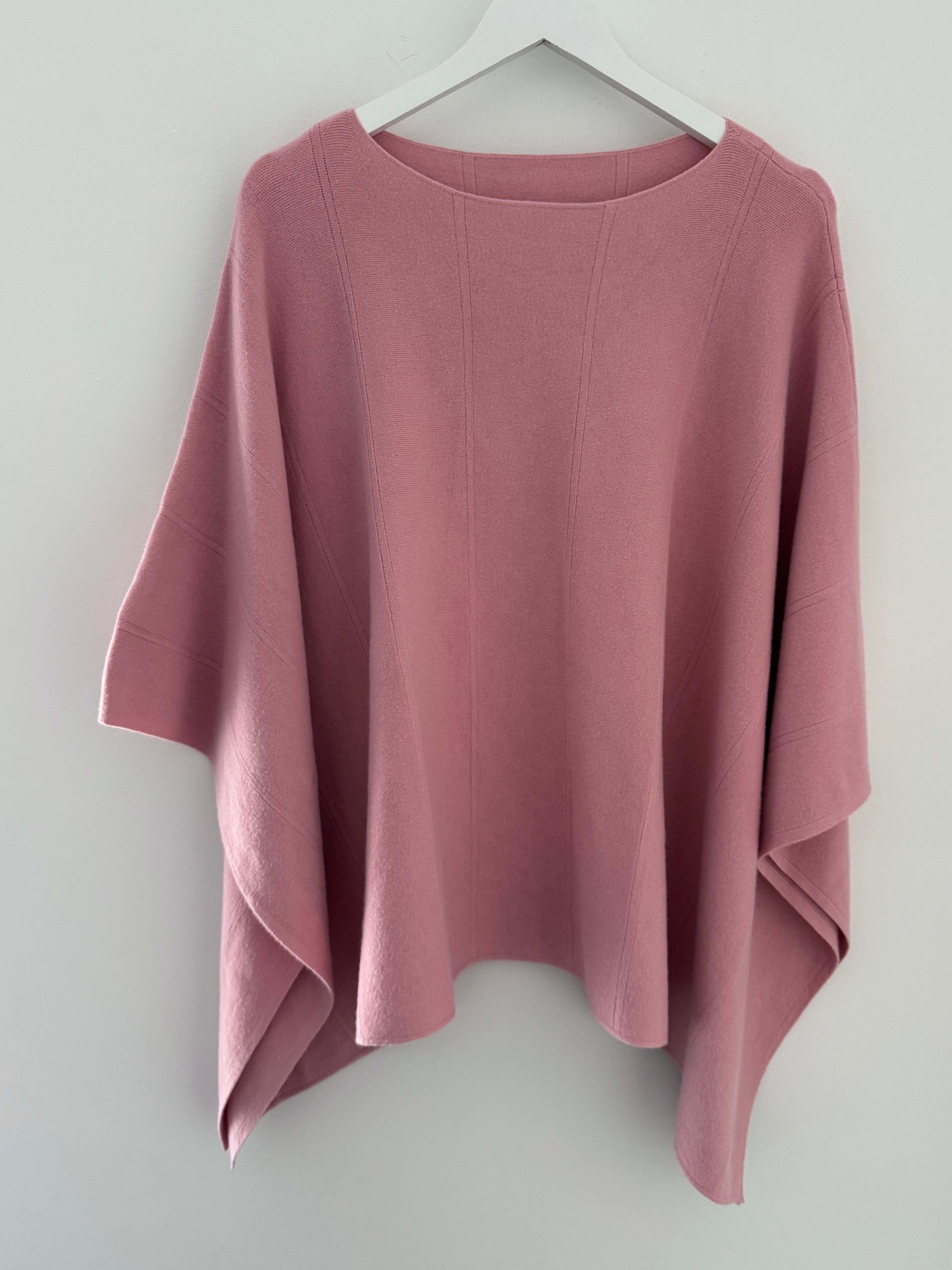 Gorgeous Poncho In Pink