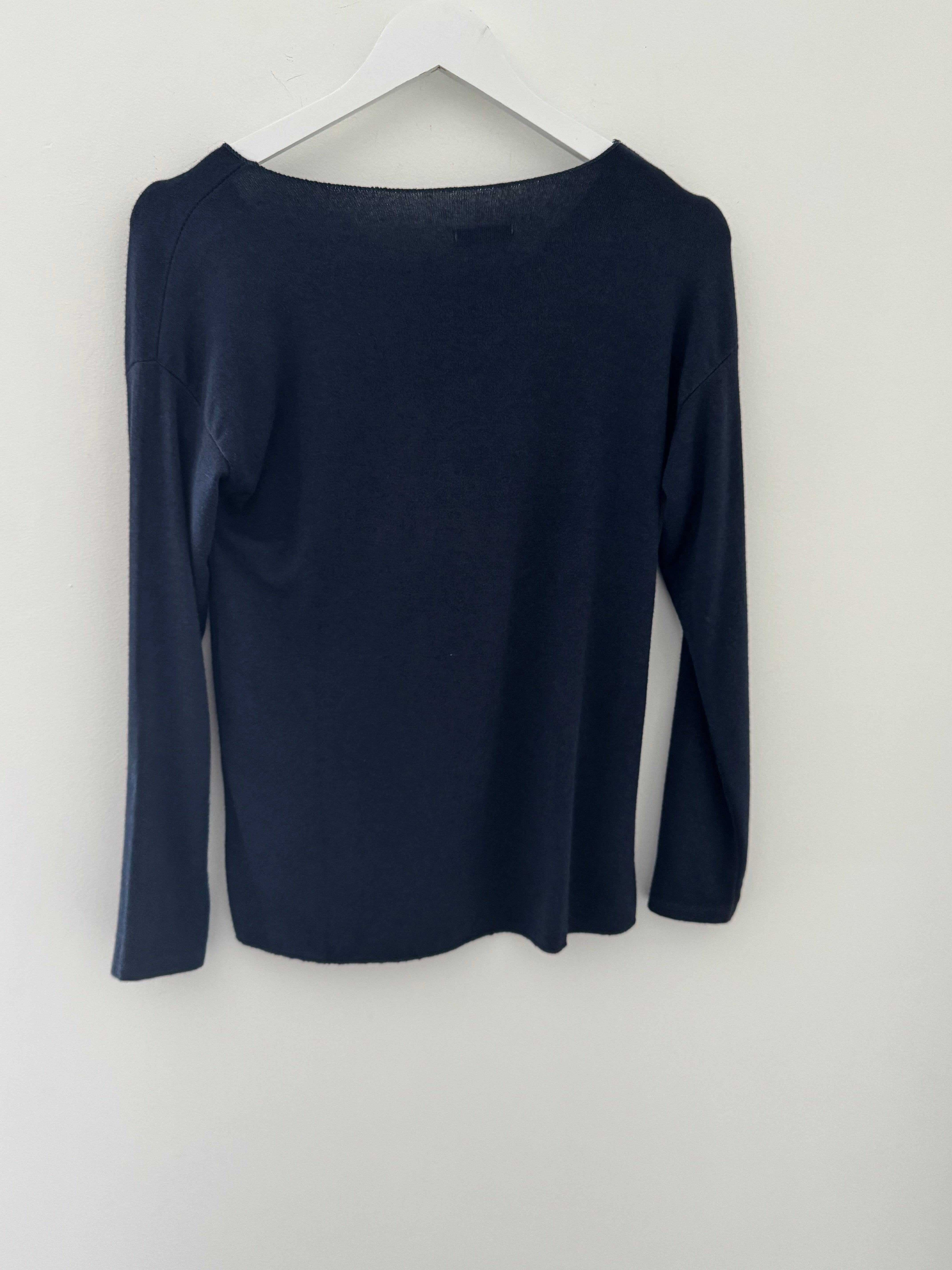 Slimfit Glitter Star Jumper in Ink