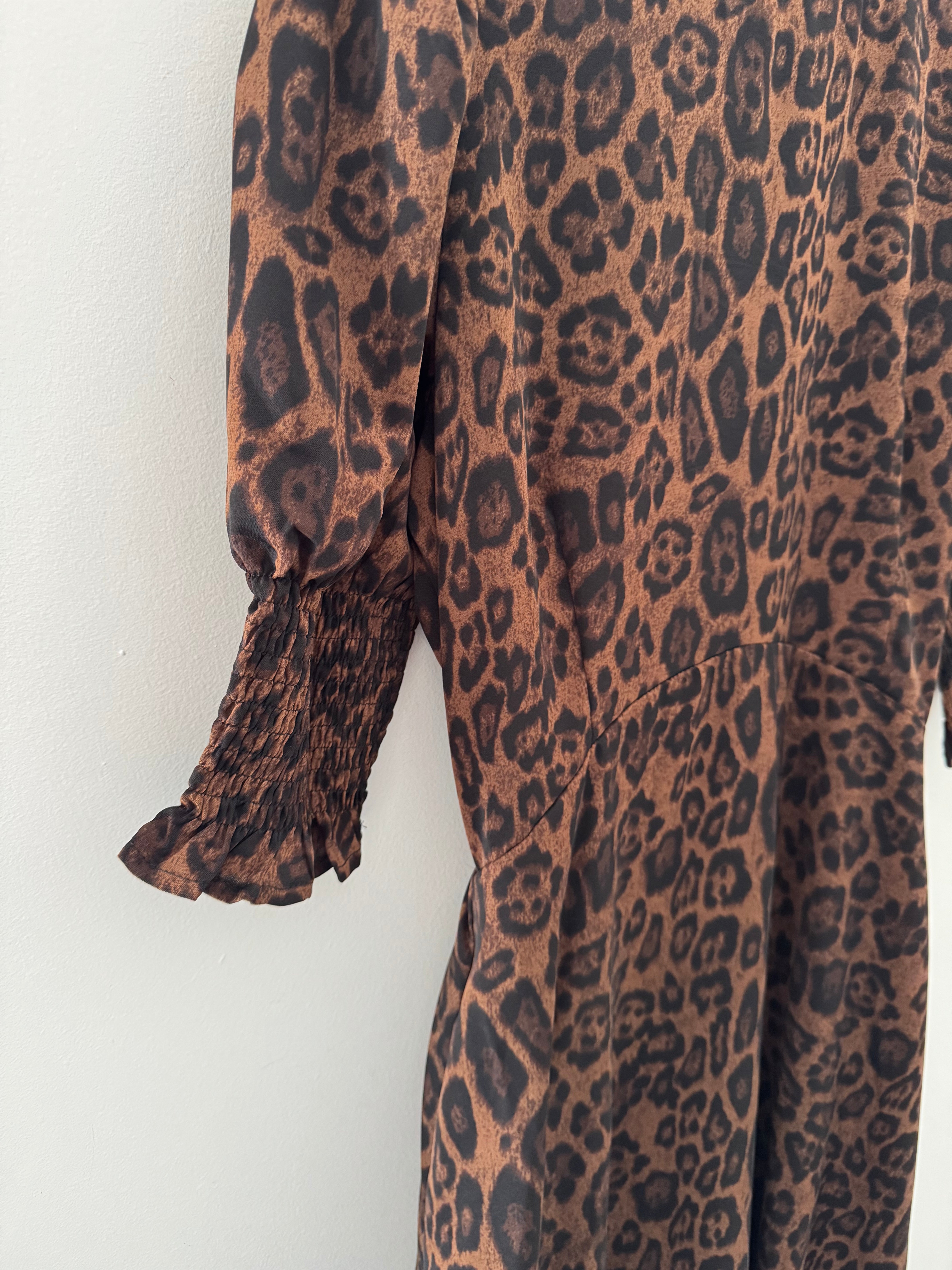 Leopard Print Tea Dress