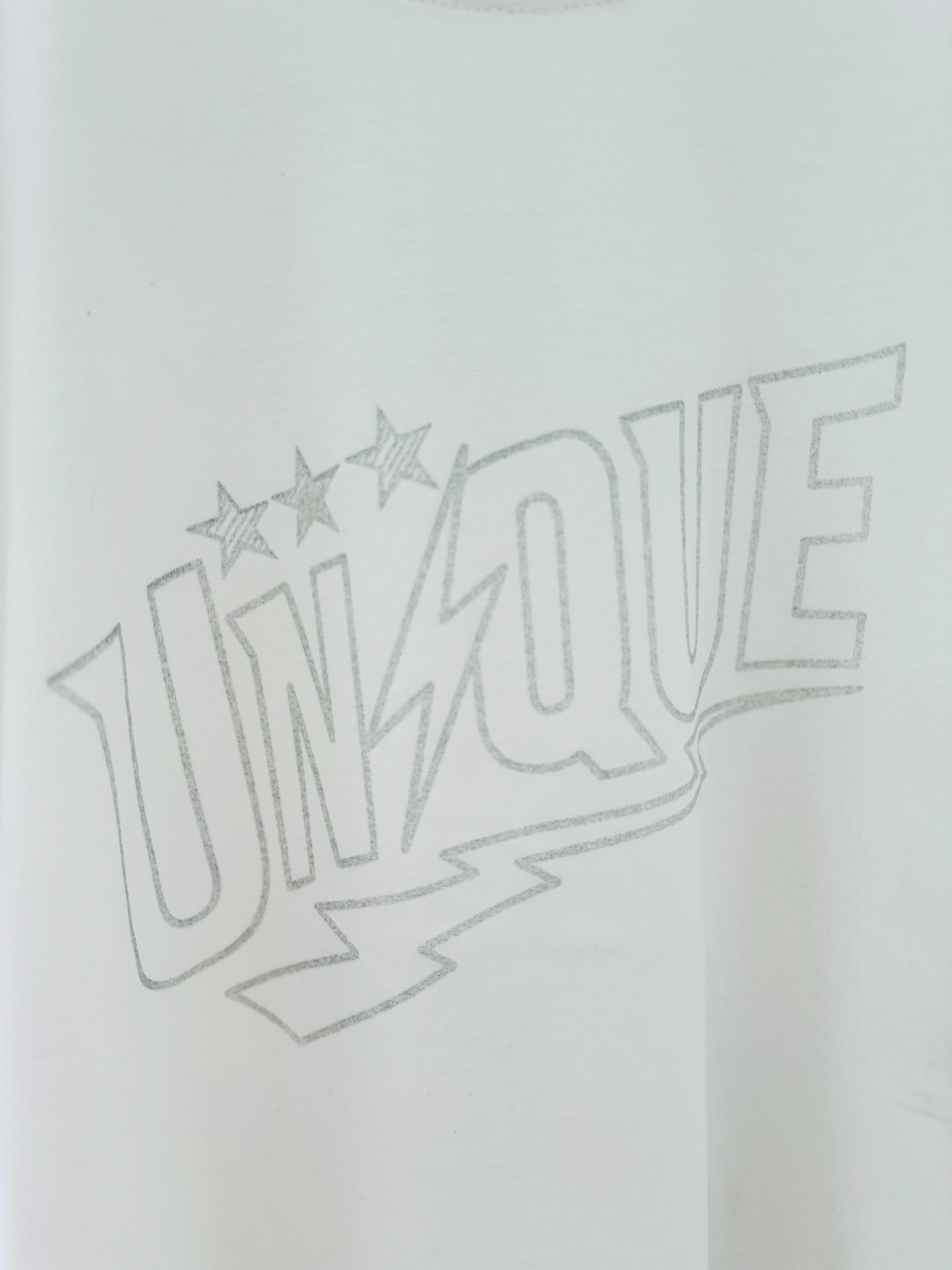 Unique Logo Tee in White