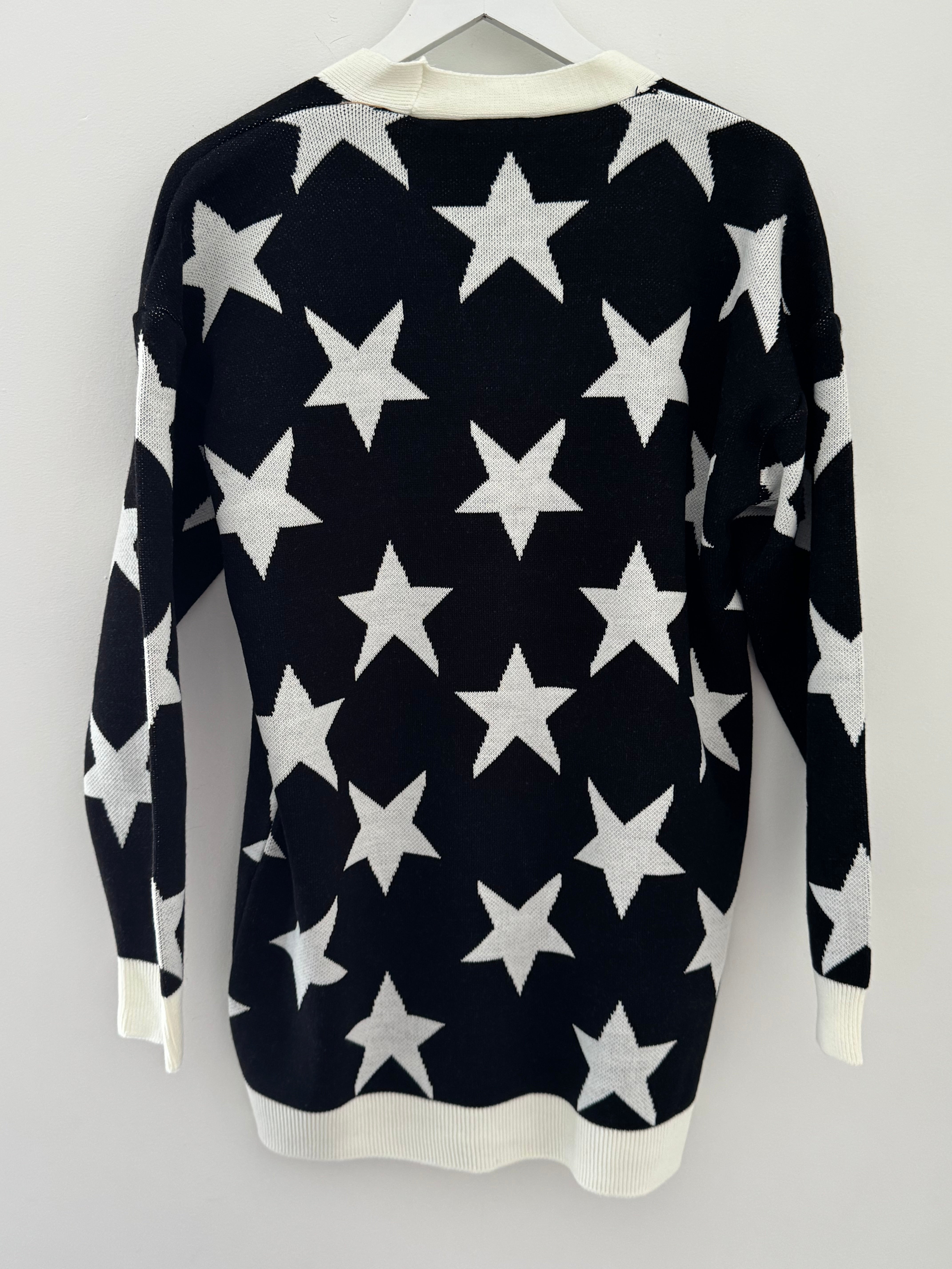 Dress & Cardi Co-Ord in Black & Ivory
