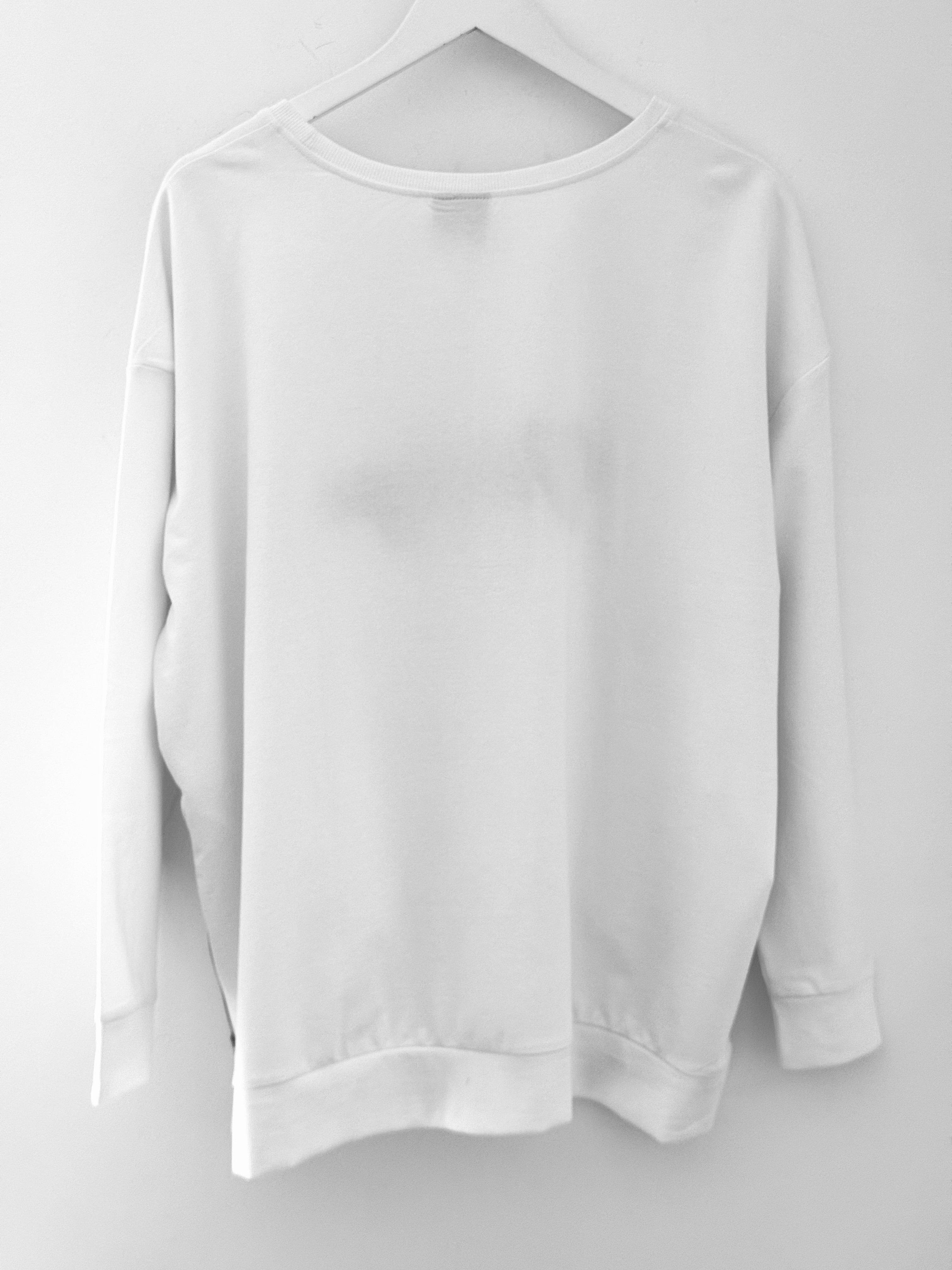Vintage Zipped Sweatshirt in White