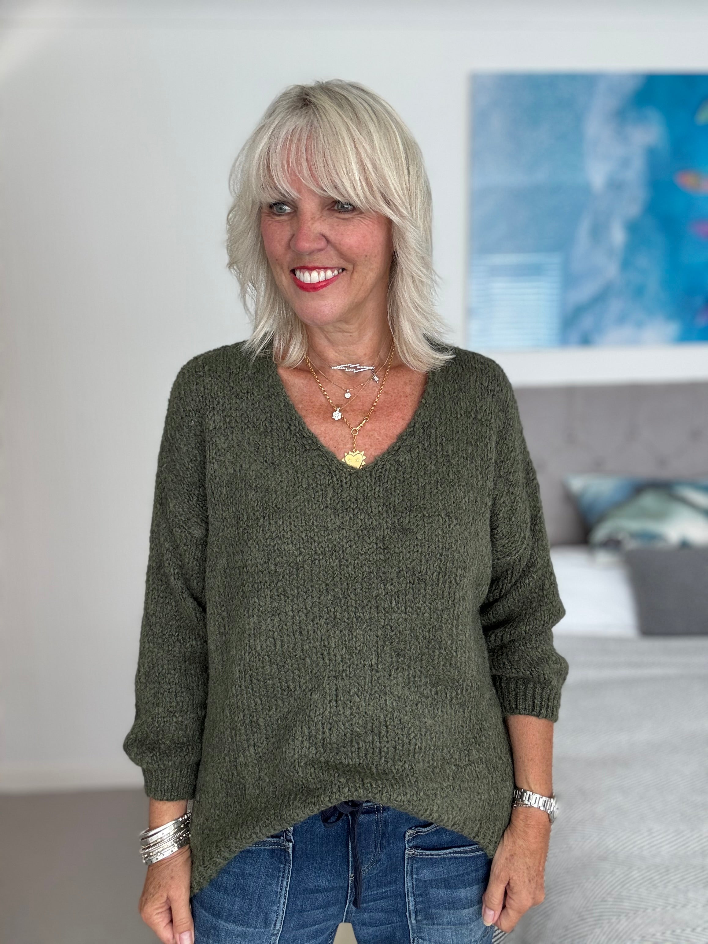 Limoncello Jumper in Khaki