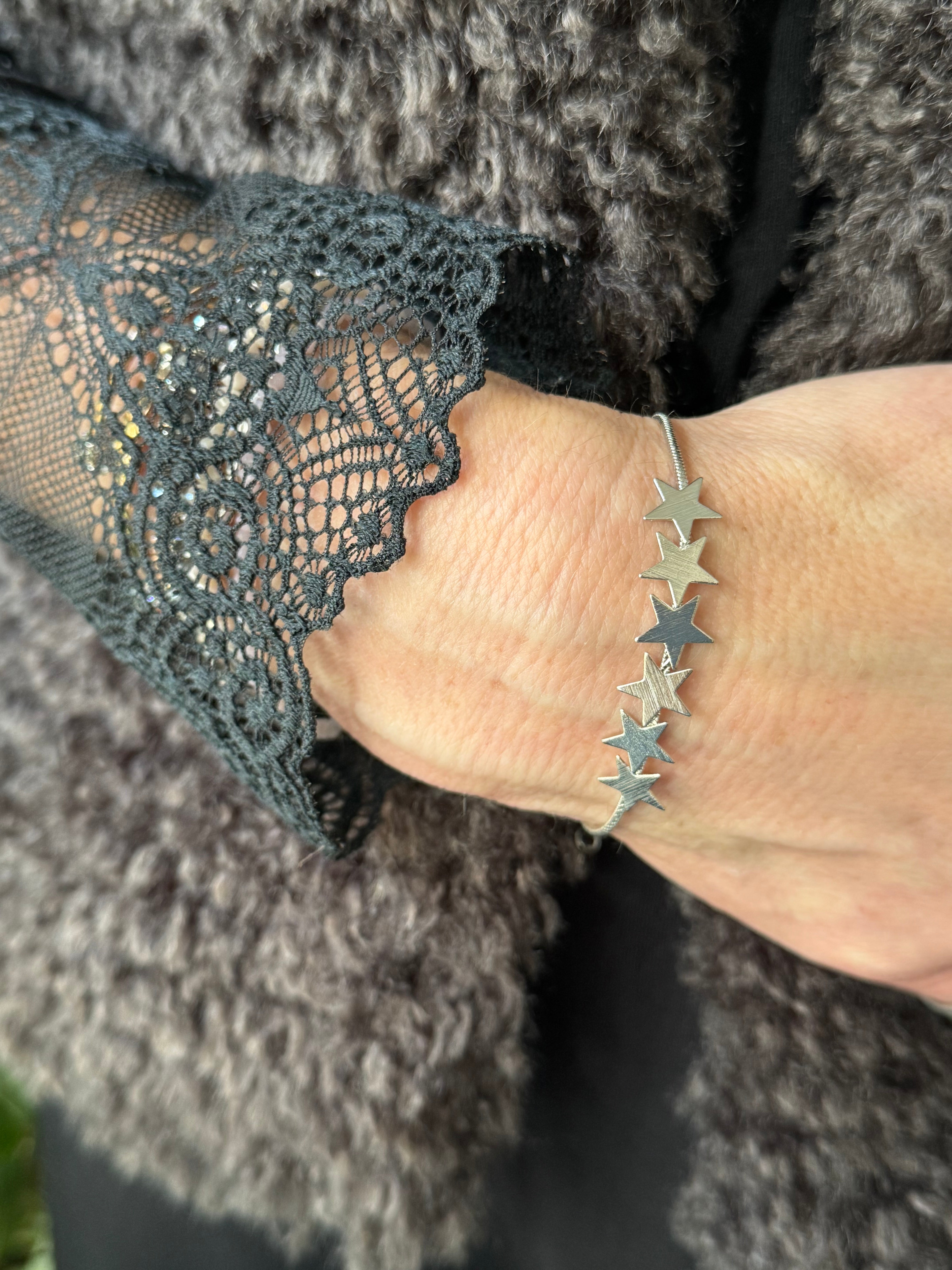 Multi Star Silver Bracelet