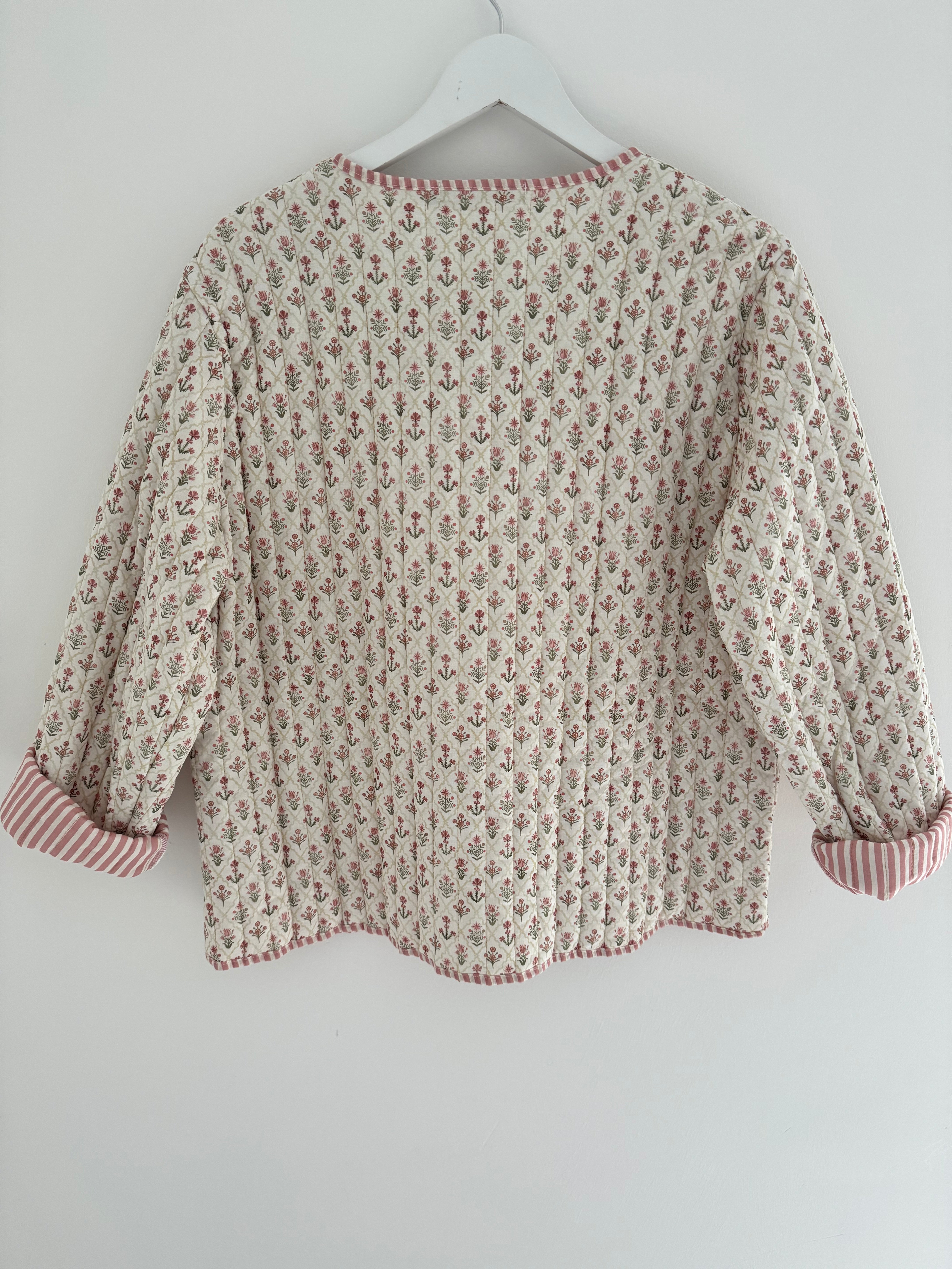 Luxe Quilted Jacket in Pink