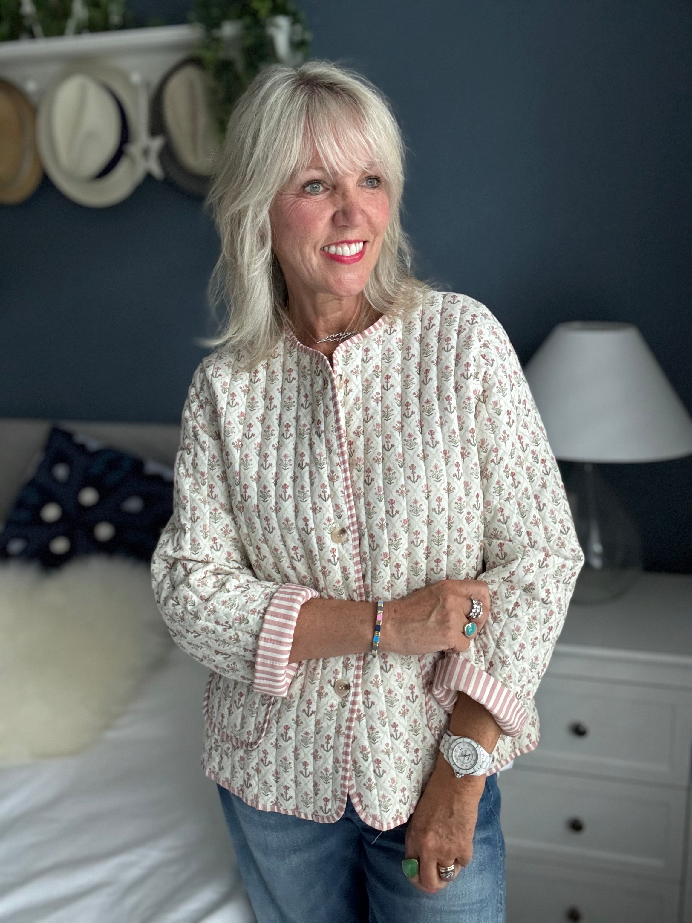 Luxe Quilted Jacket in Pink
