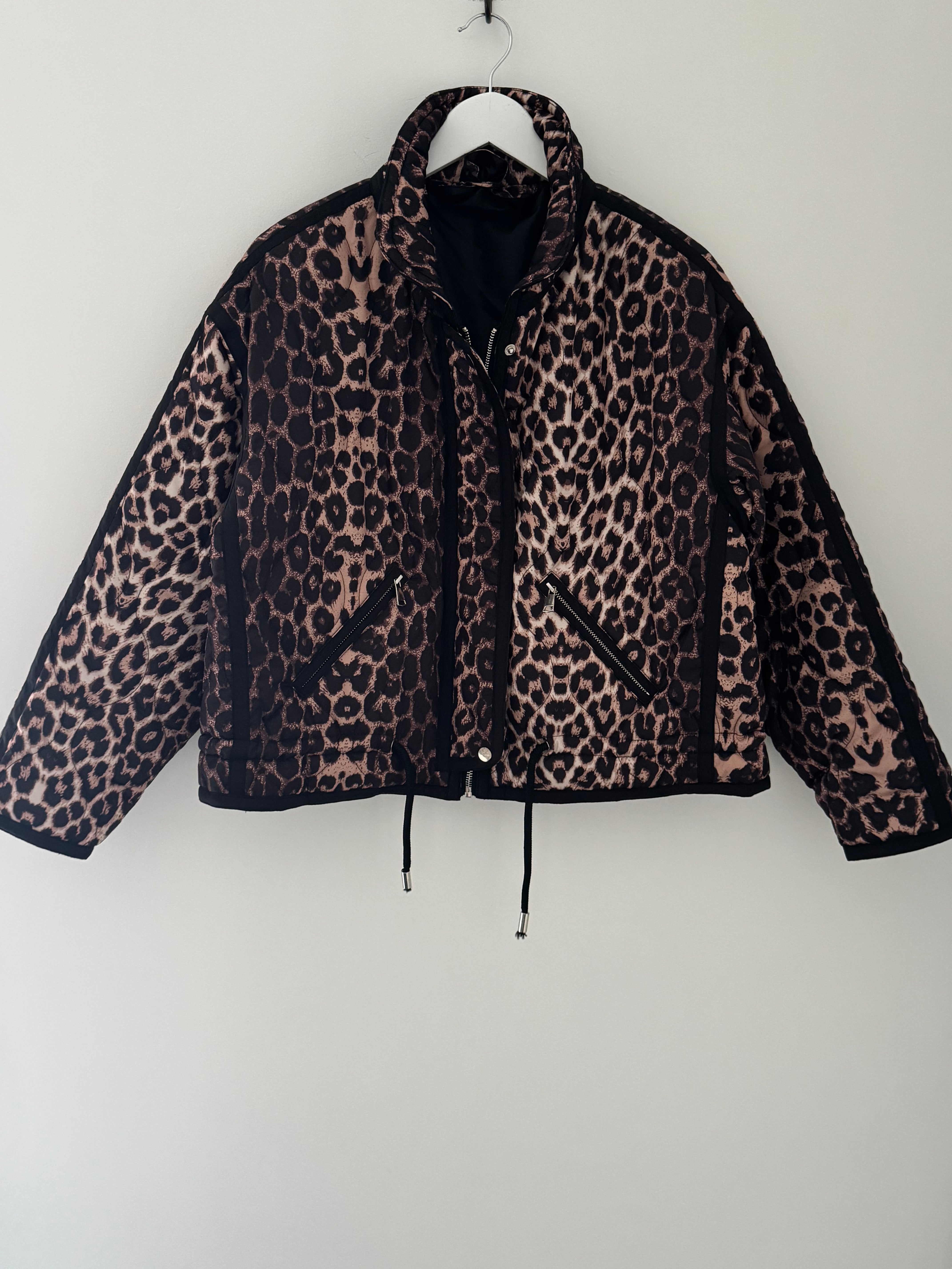 Luxe Quilted Jacket in Leopard