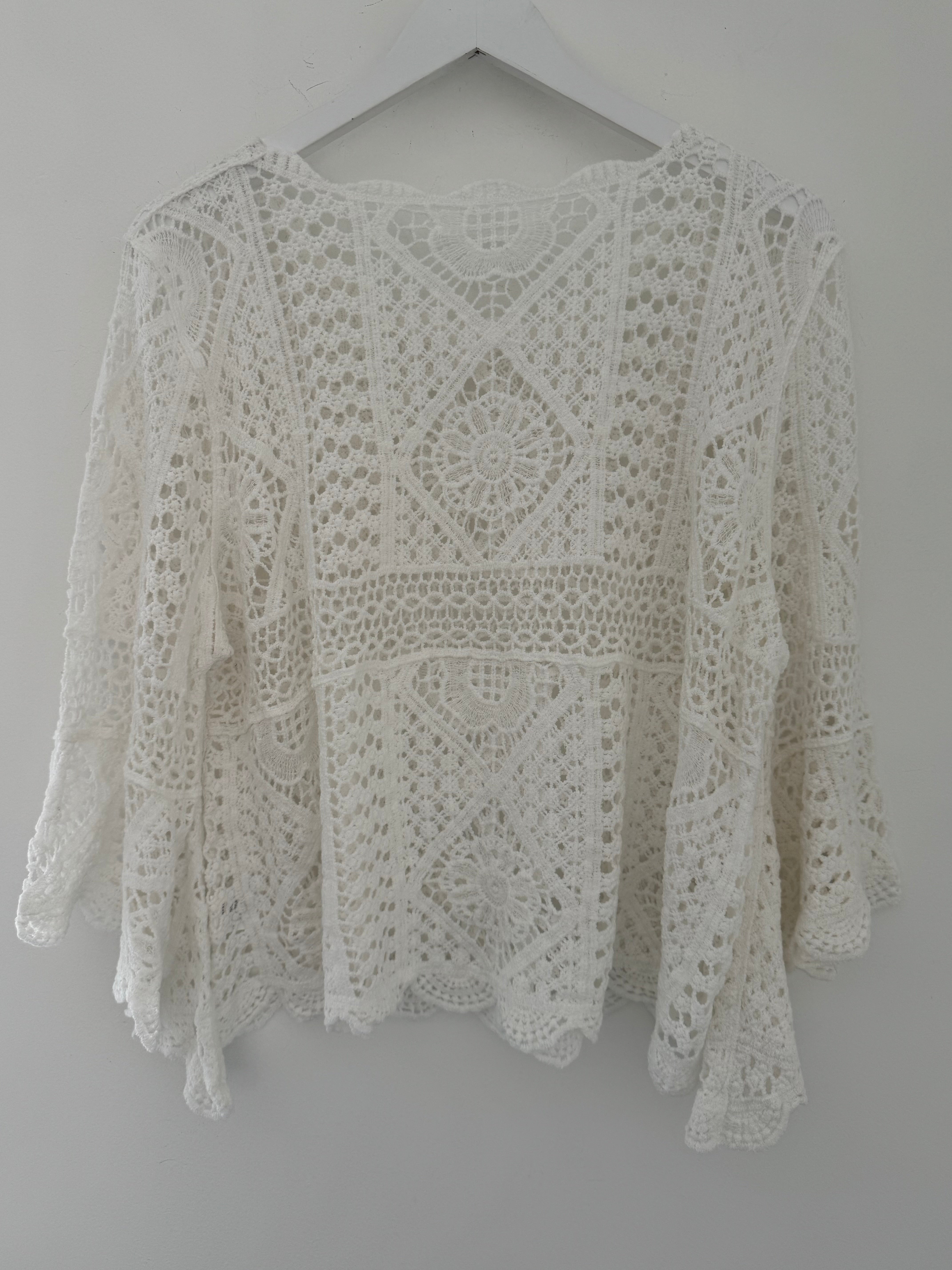 Crochet Knit in Ivory
