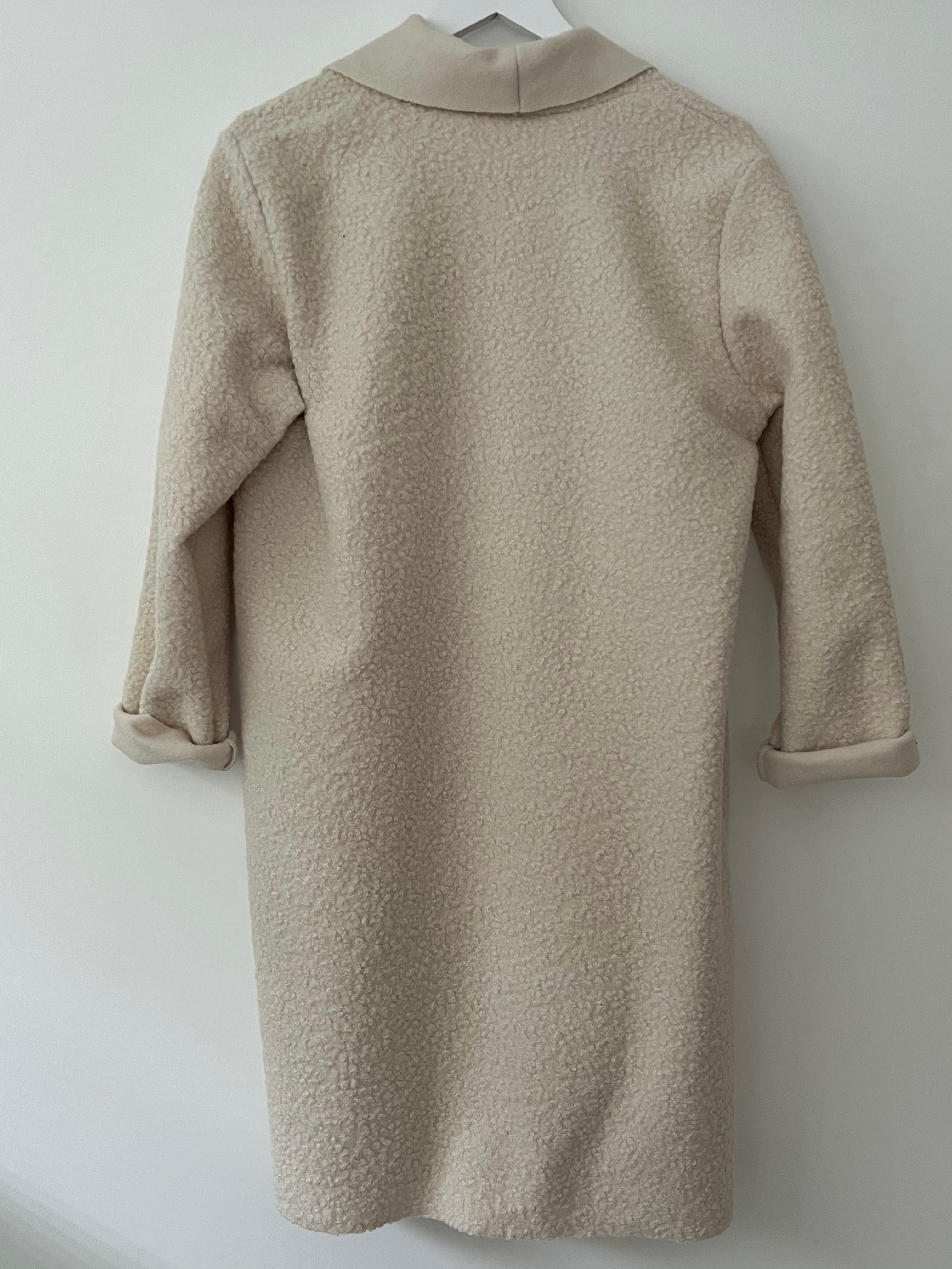 Waterfall Boucle Coatigan in Stone