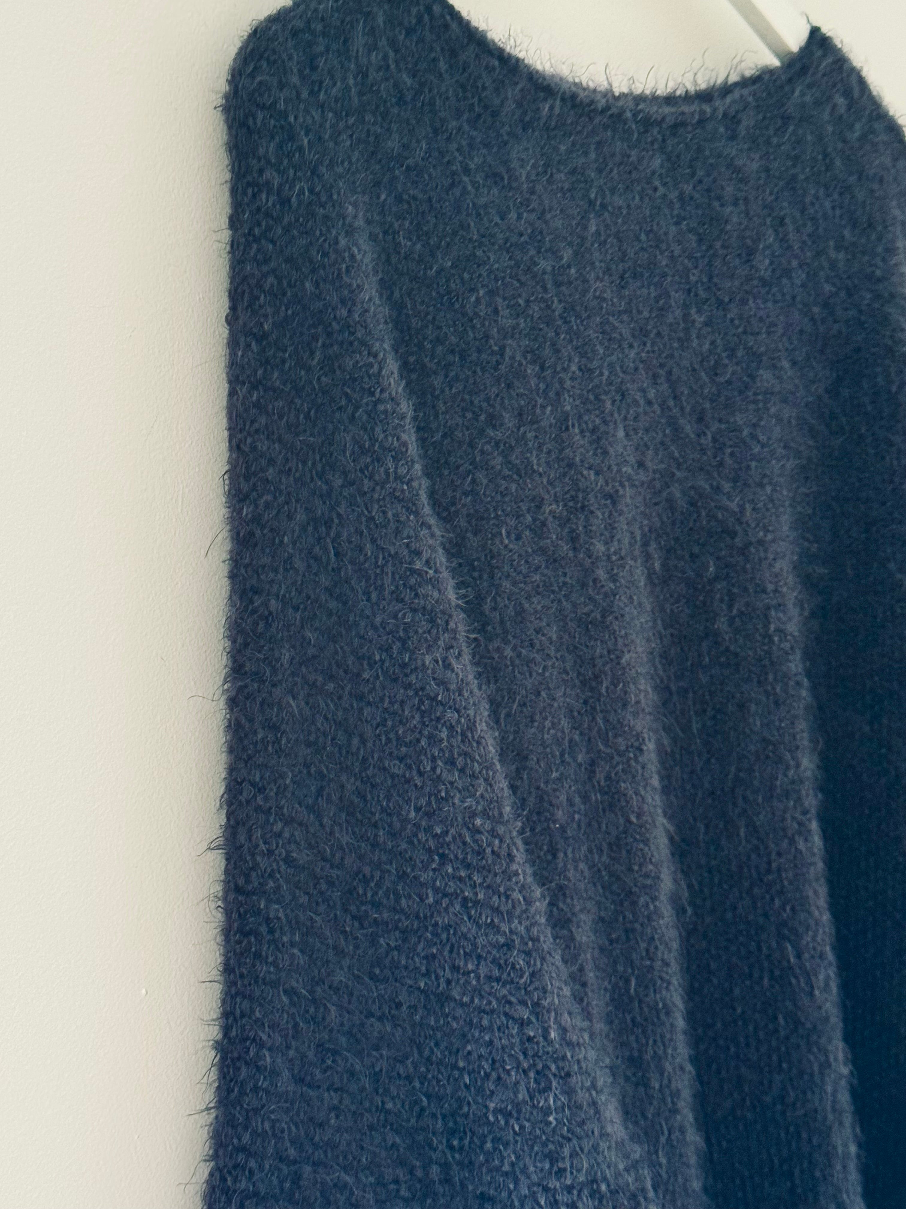 Luxe Fluffy Jumper in Ink