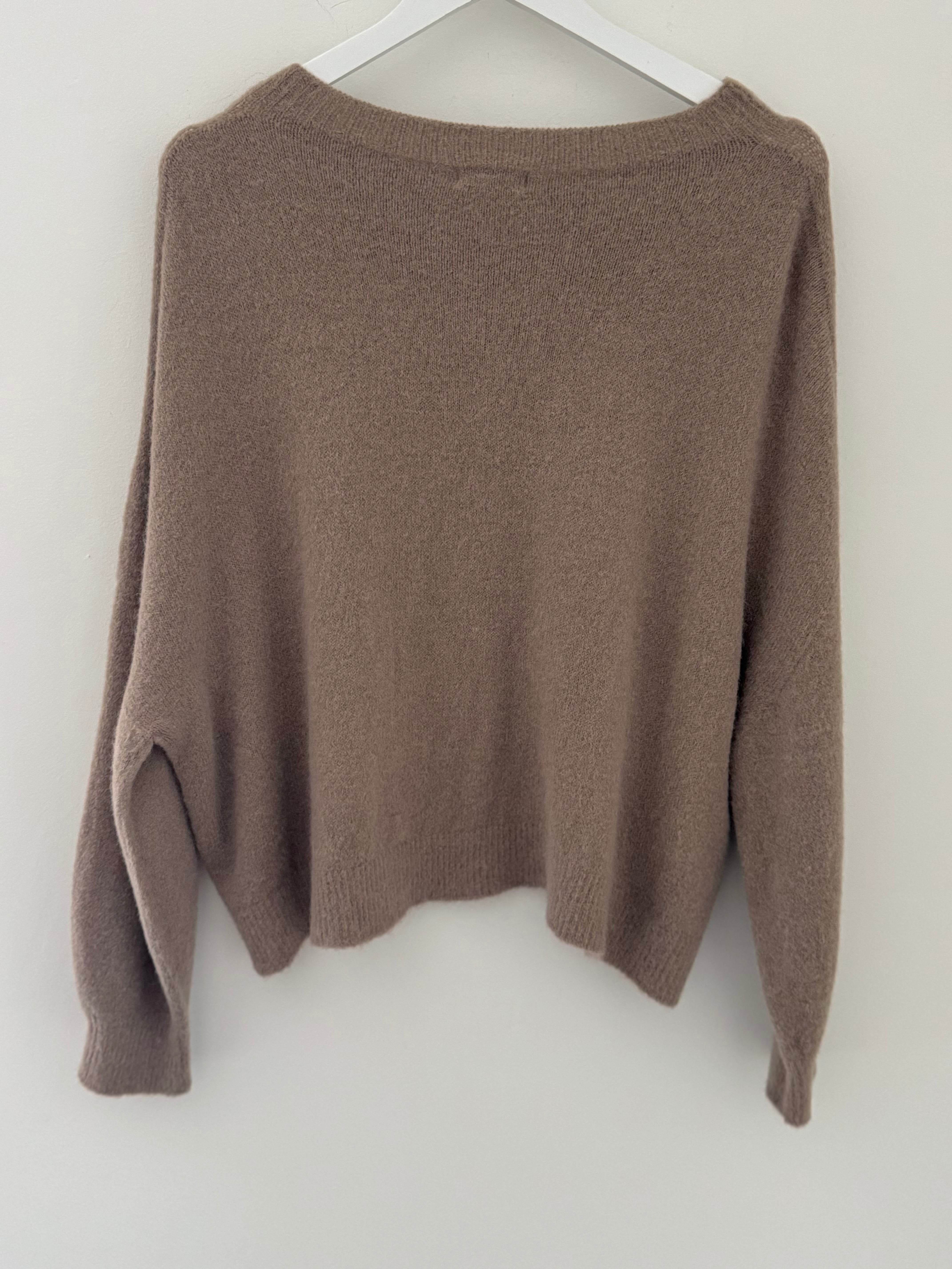 Luxe Slouchy Alpaca Jumper in Mocha