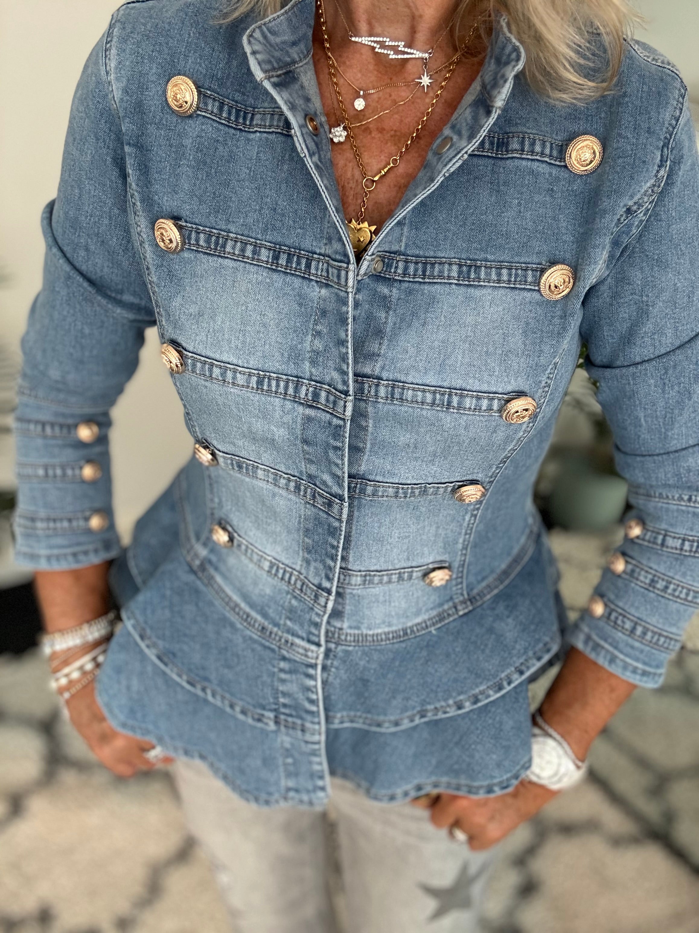 Military Jacket in Denim