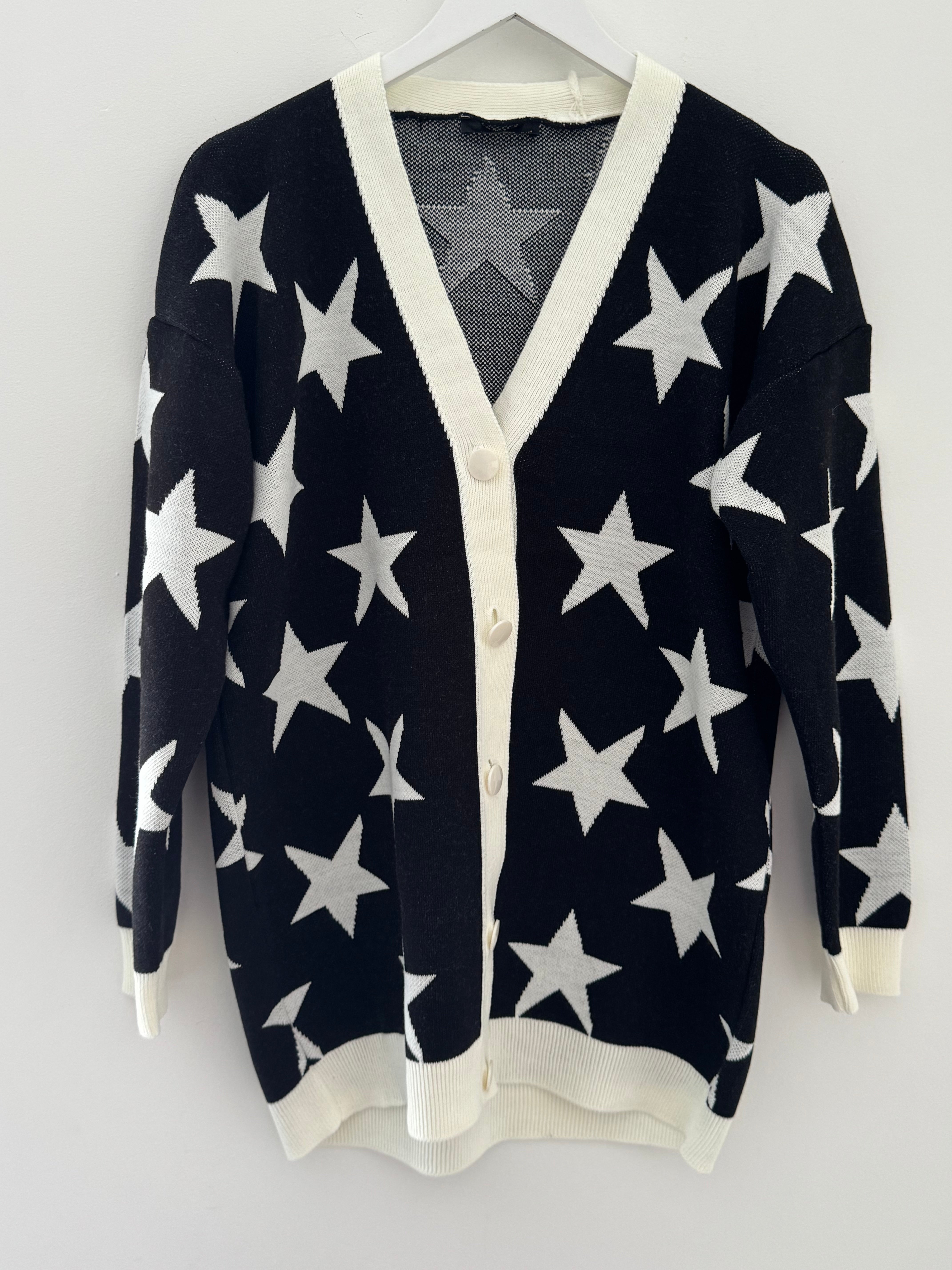 Dress & Cardi Co-Ord in Black & Ivory