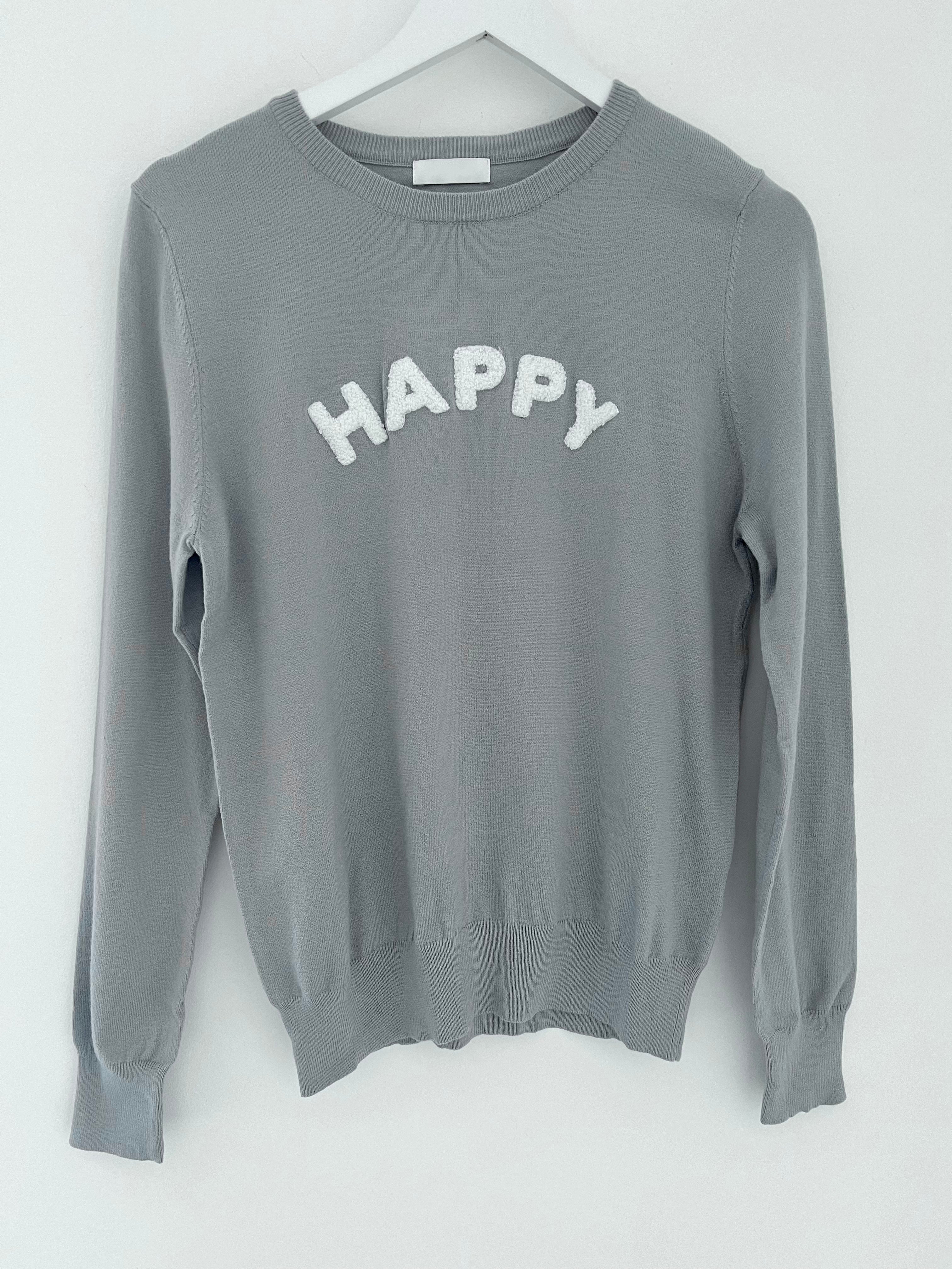 Happy Jumper in Grey