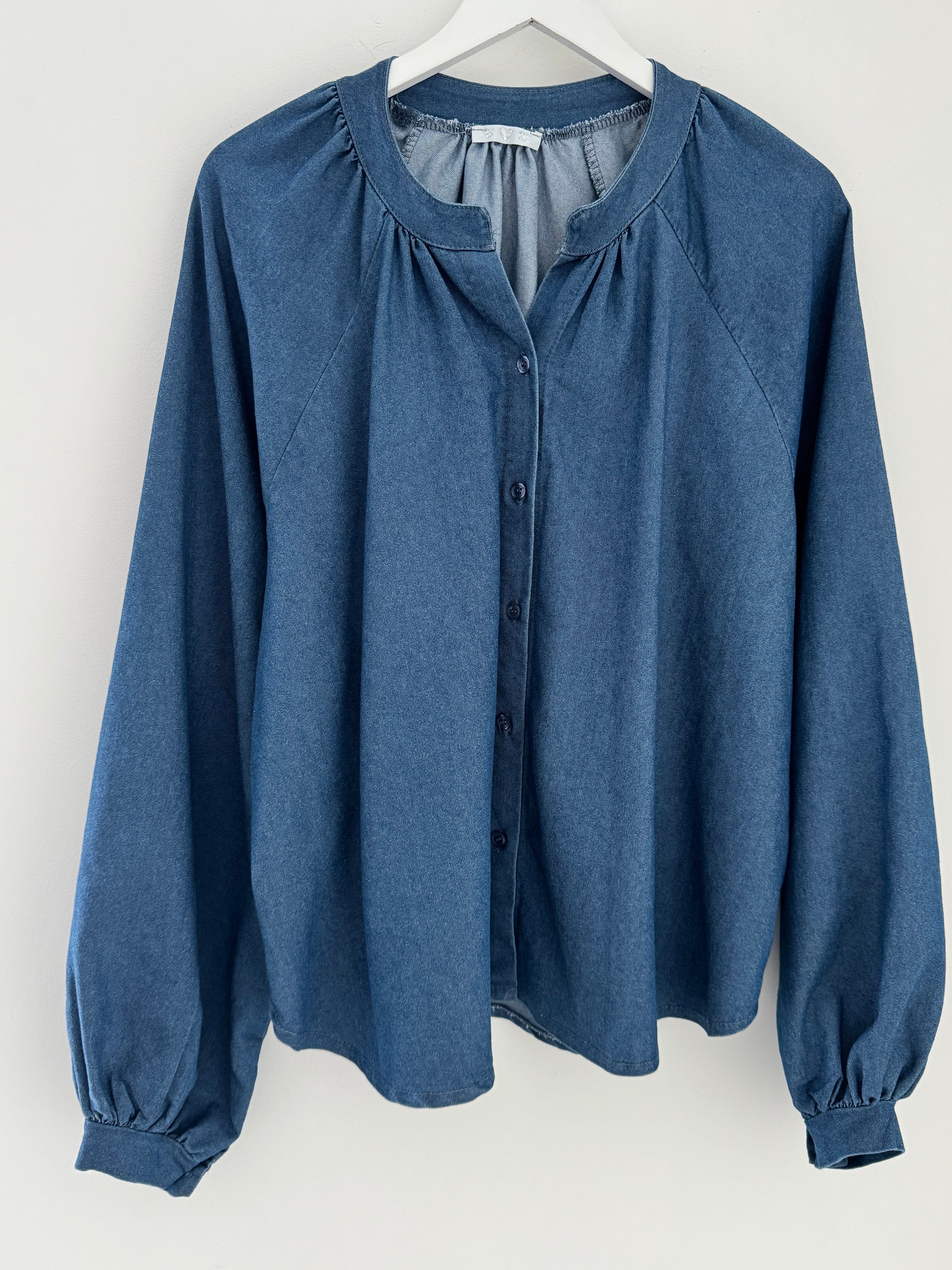 Relaxed Denim Shirt & Matching Rara