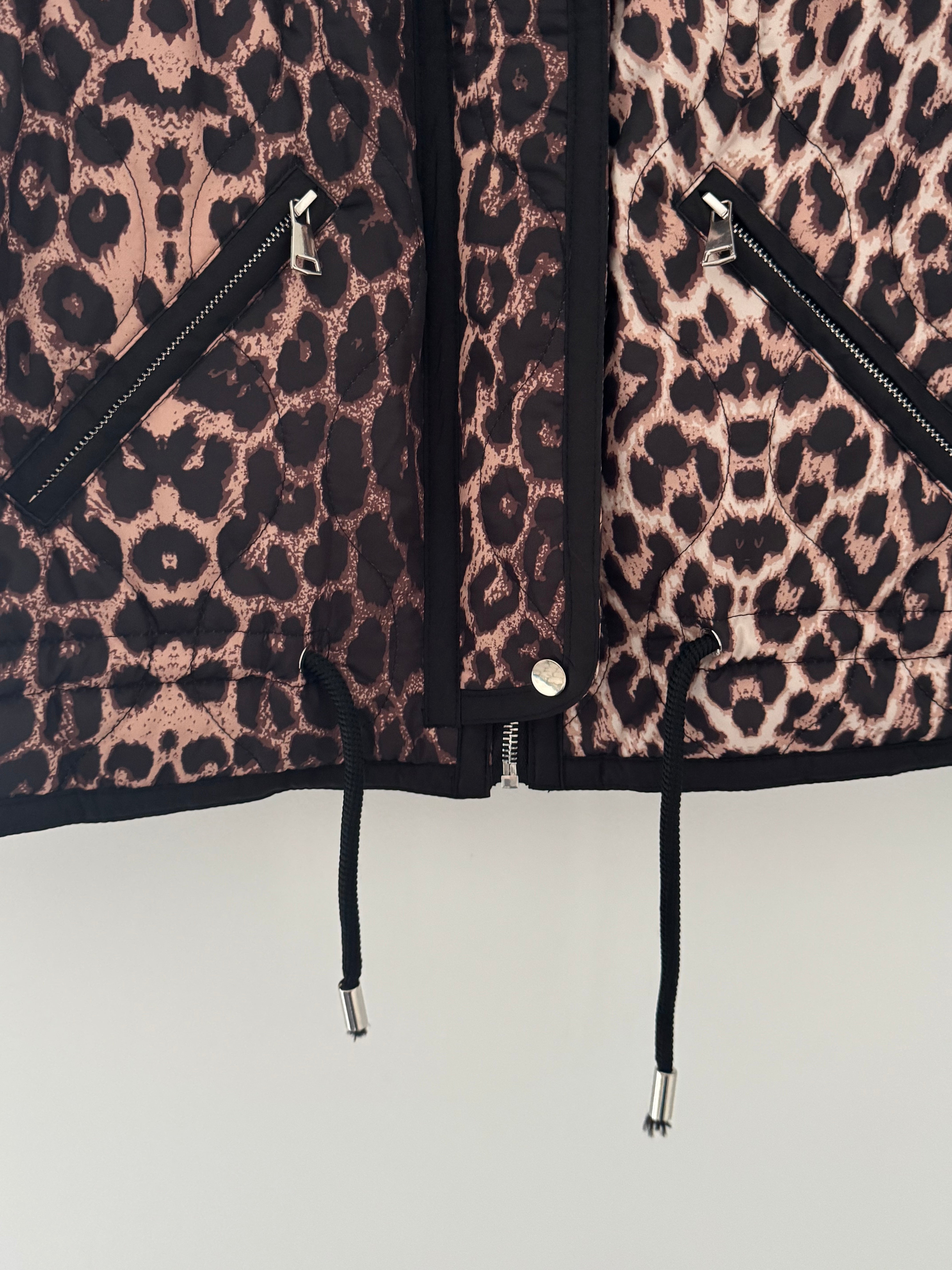 Luxe Quilted Jacket in Leopard