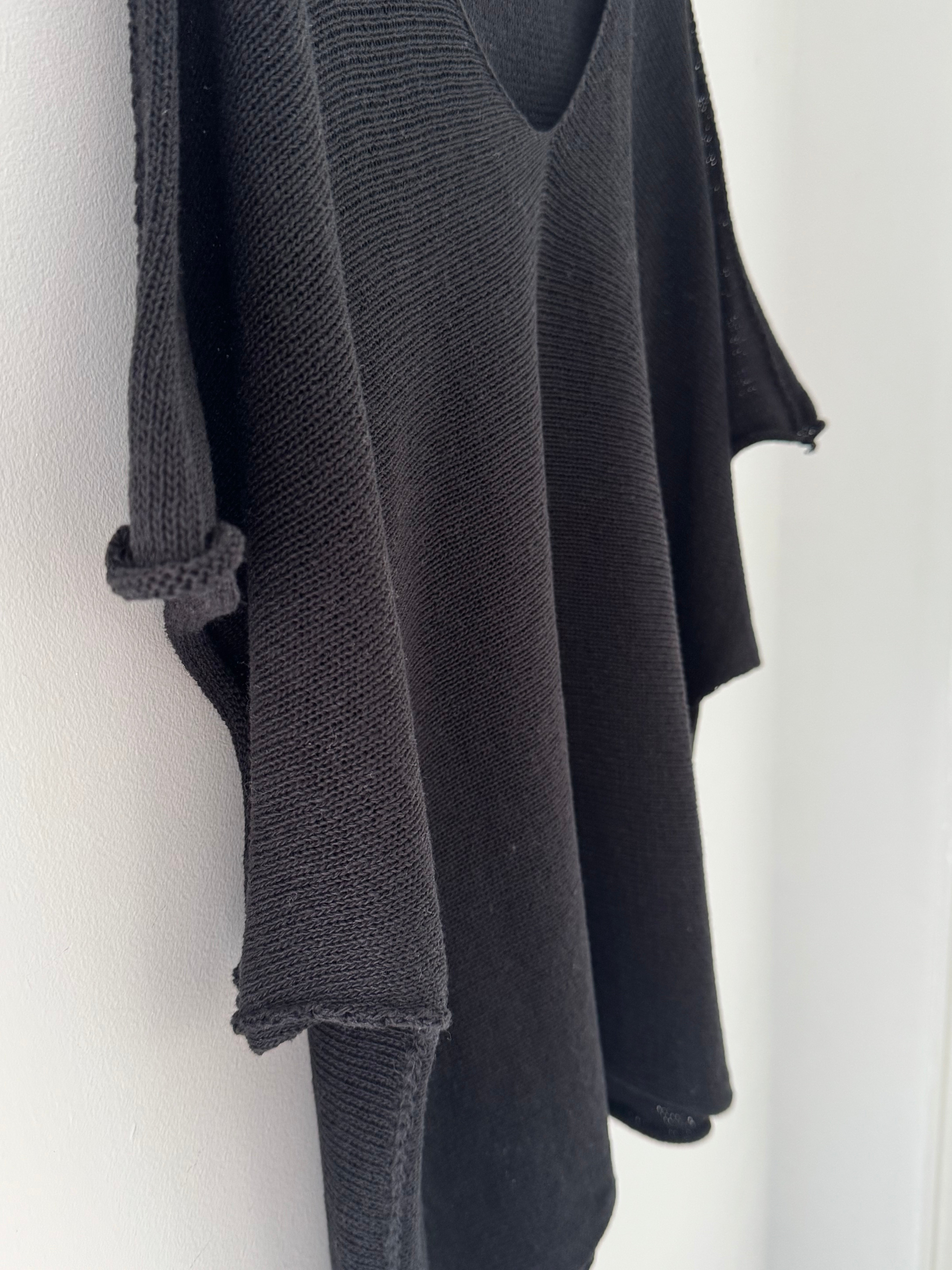 Lightweight Cotton Knit in Black