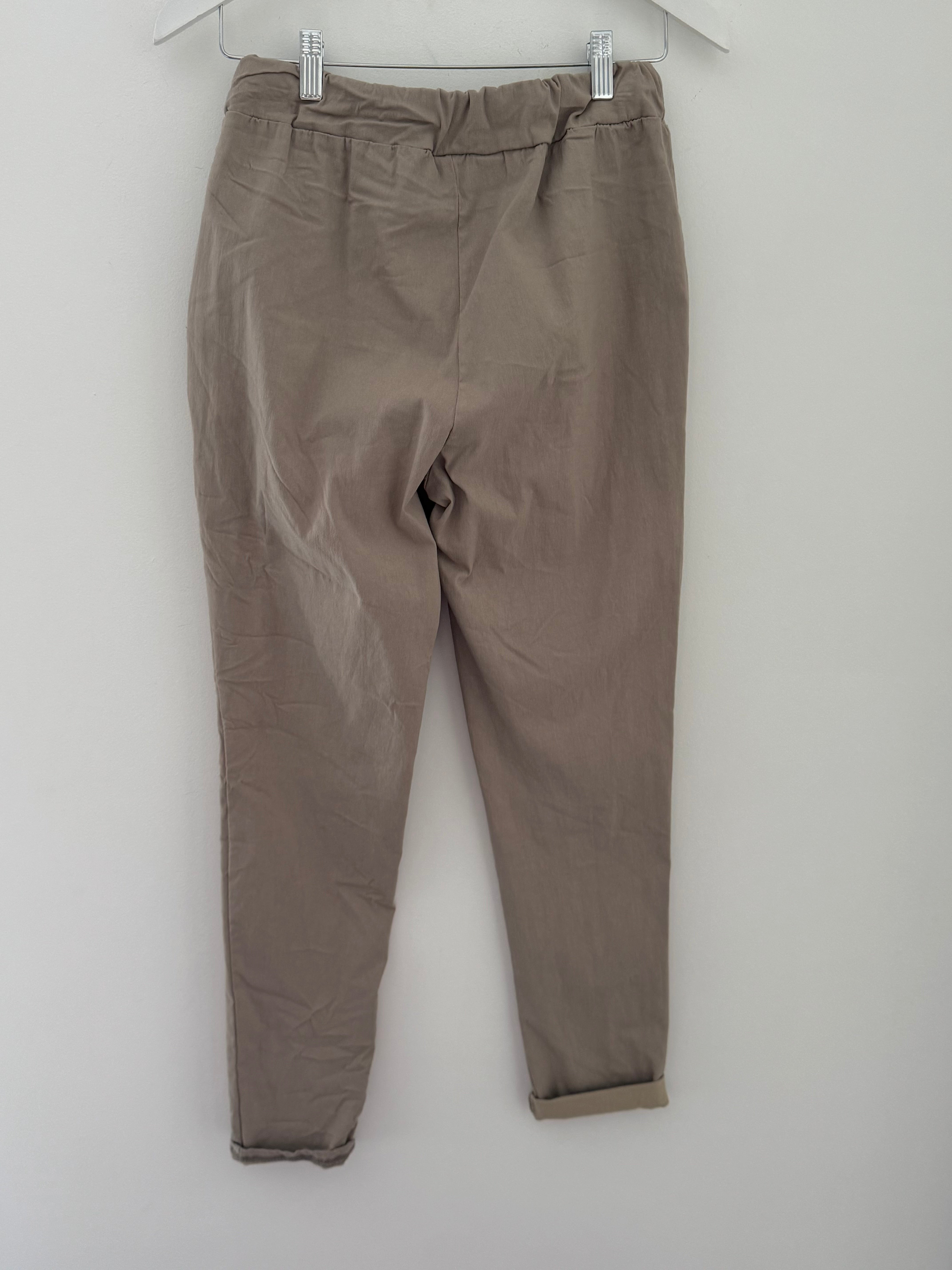 Slimfit Stretch Joggers in Light Mocha