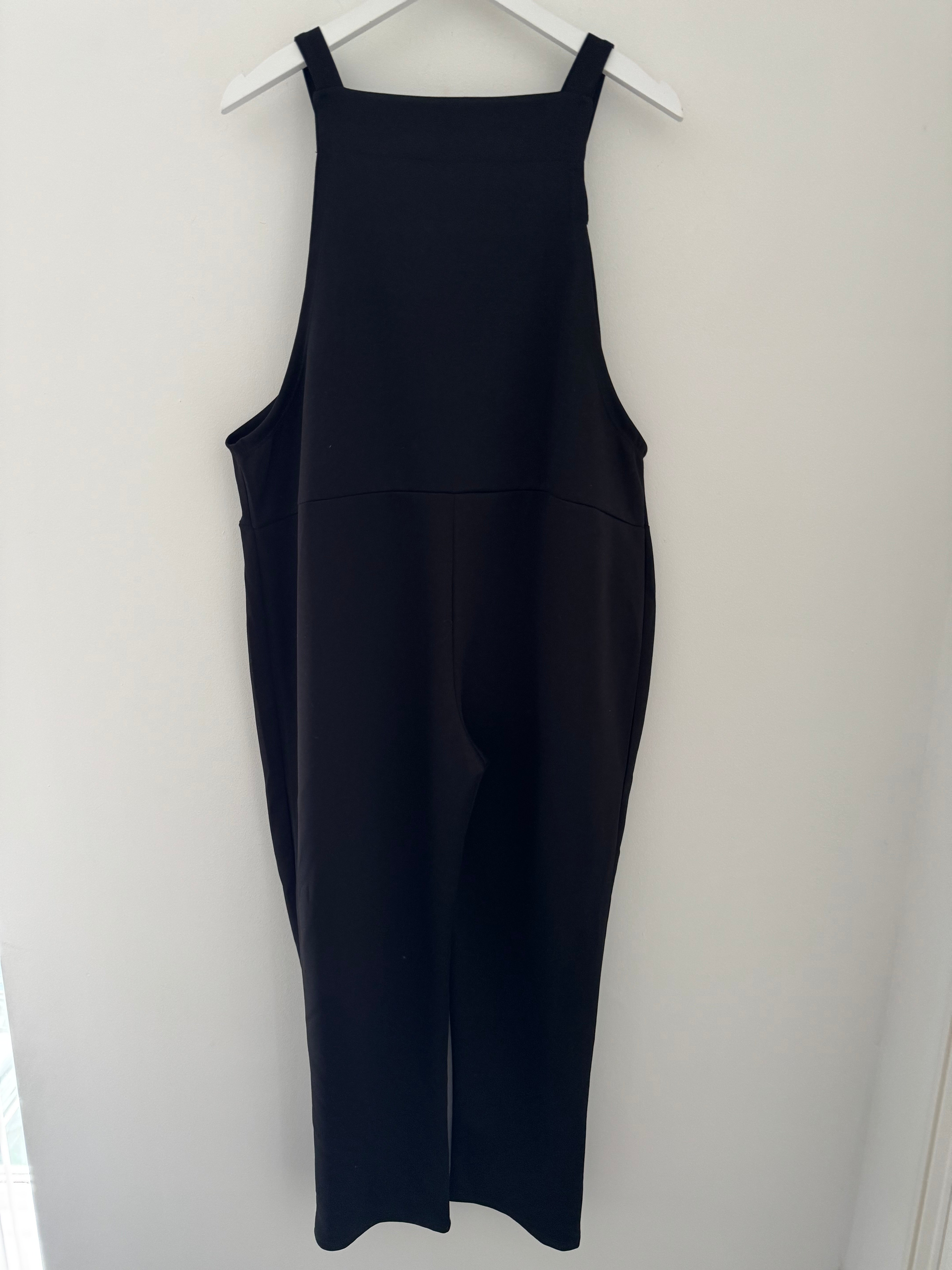 Stretch Dungarees in Black