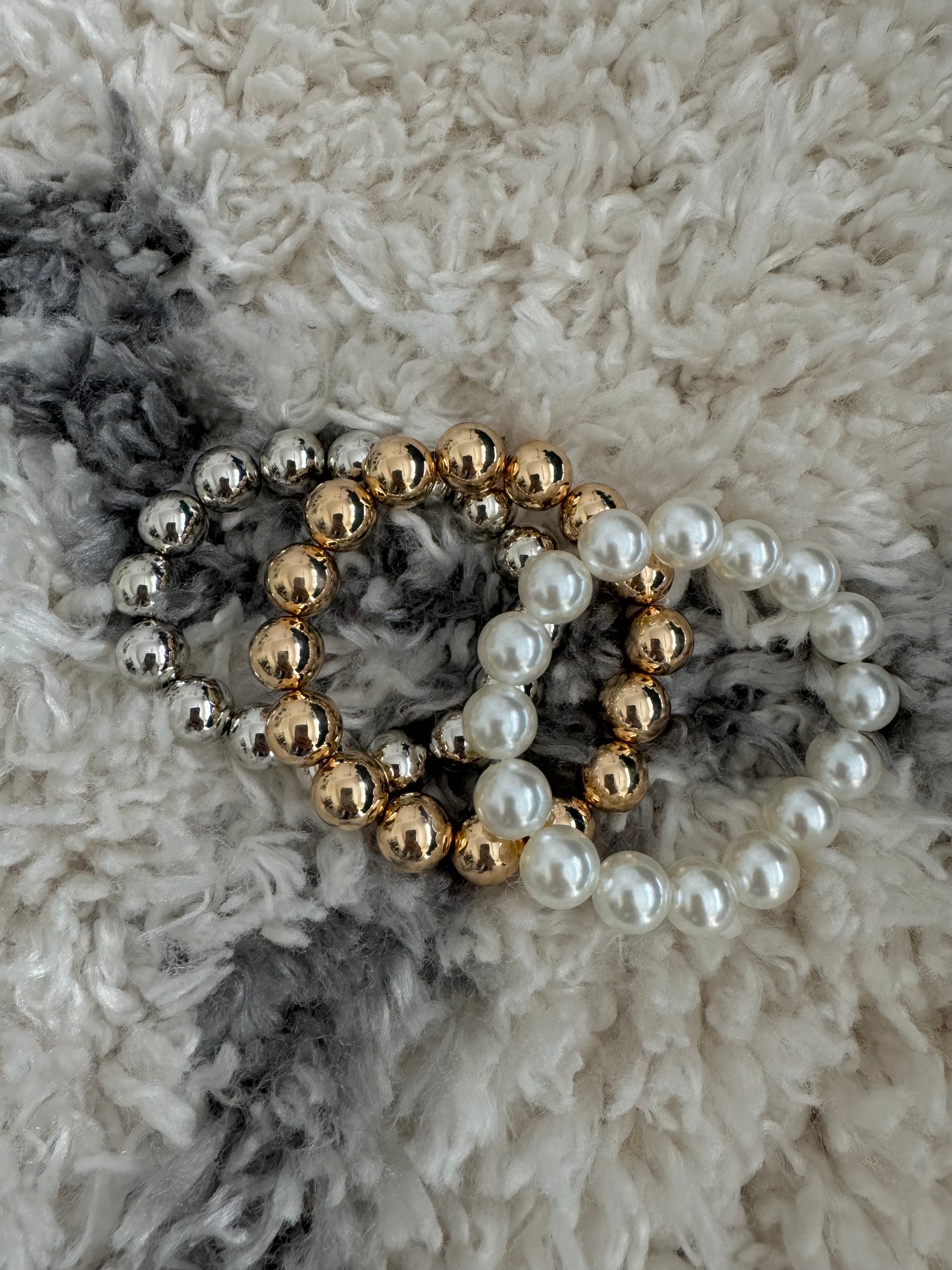 Pearl Ball Bead Bracelet