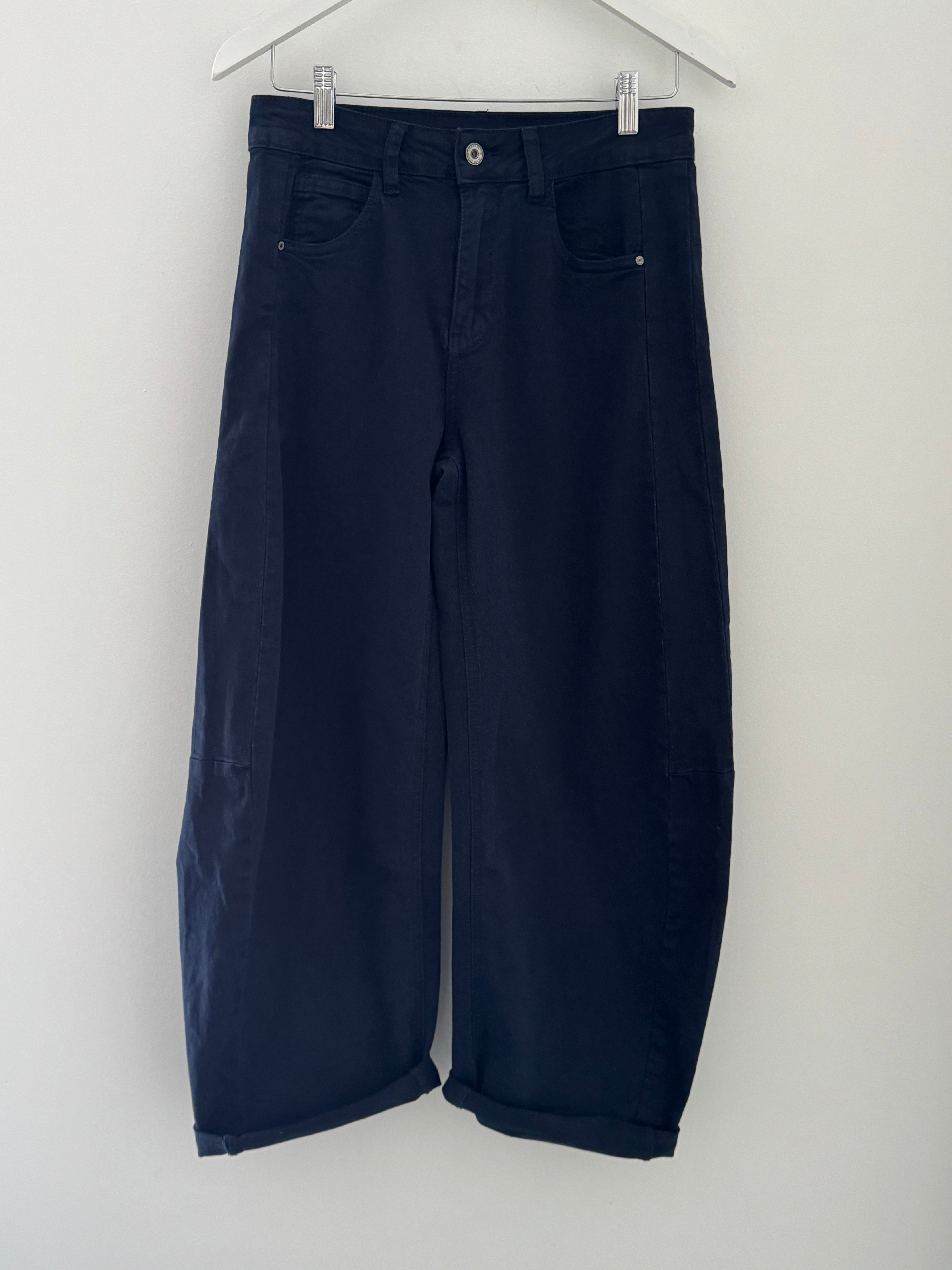 Barrel Leg Jeans in Ink