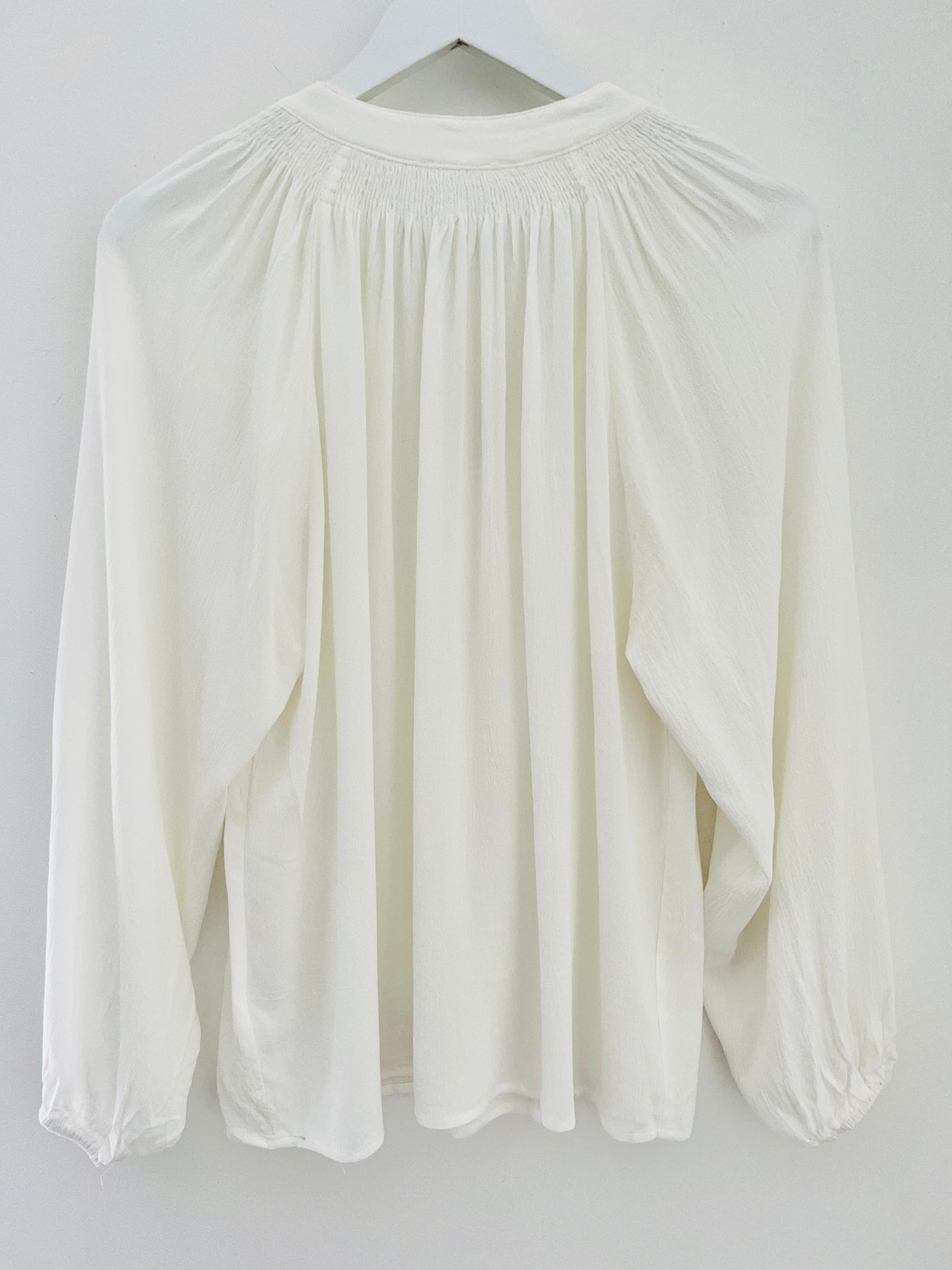 Crepe Blouse in Ivory