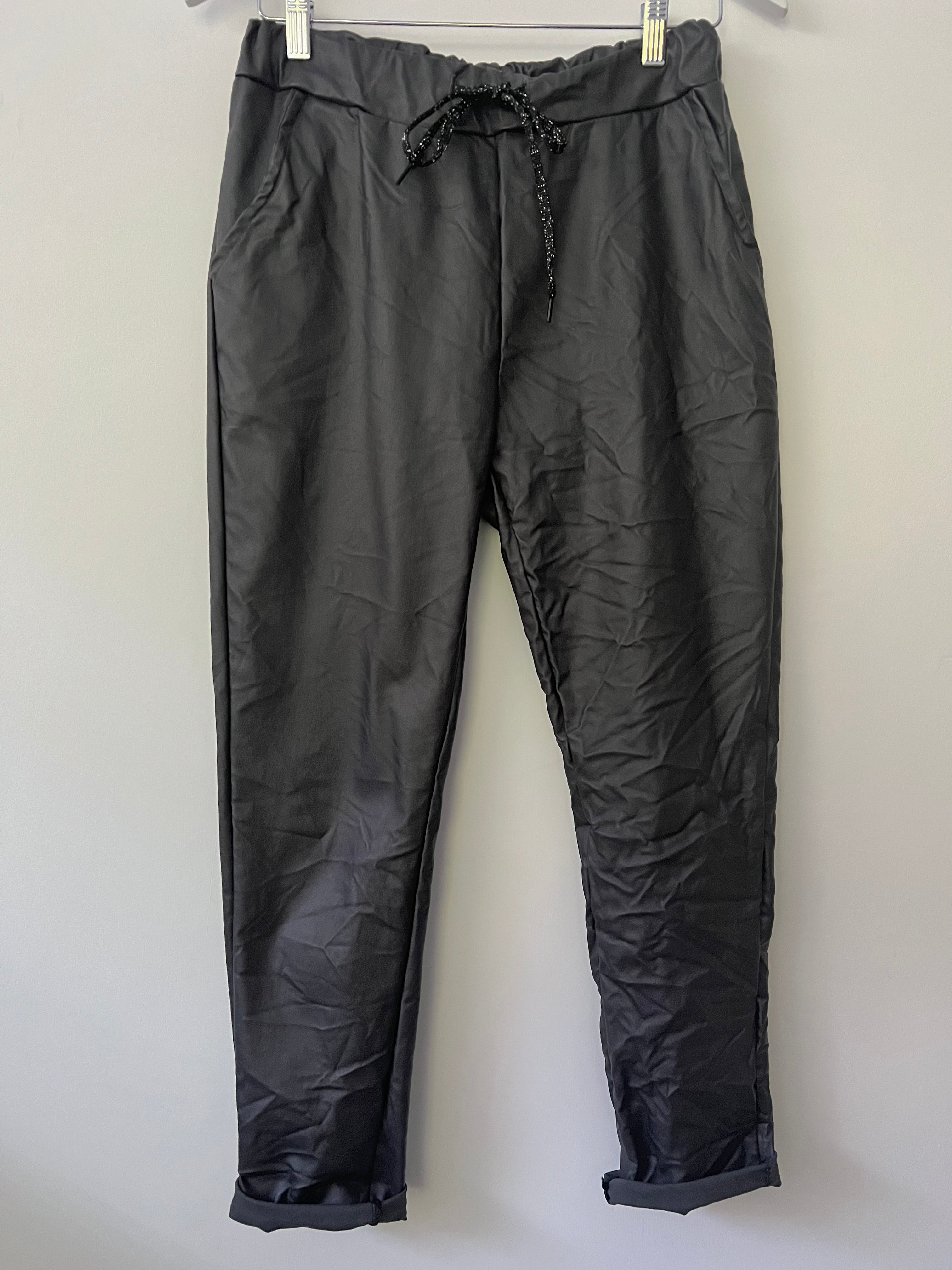 Super Stretch Joggers in Waxed Grey