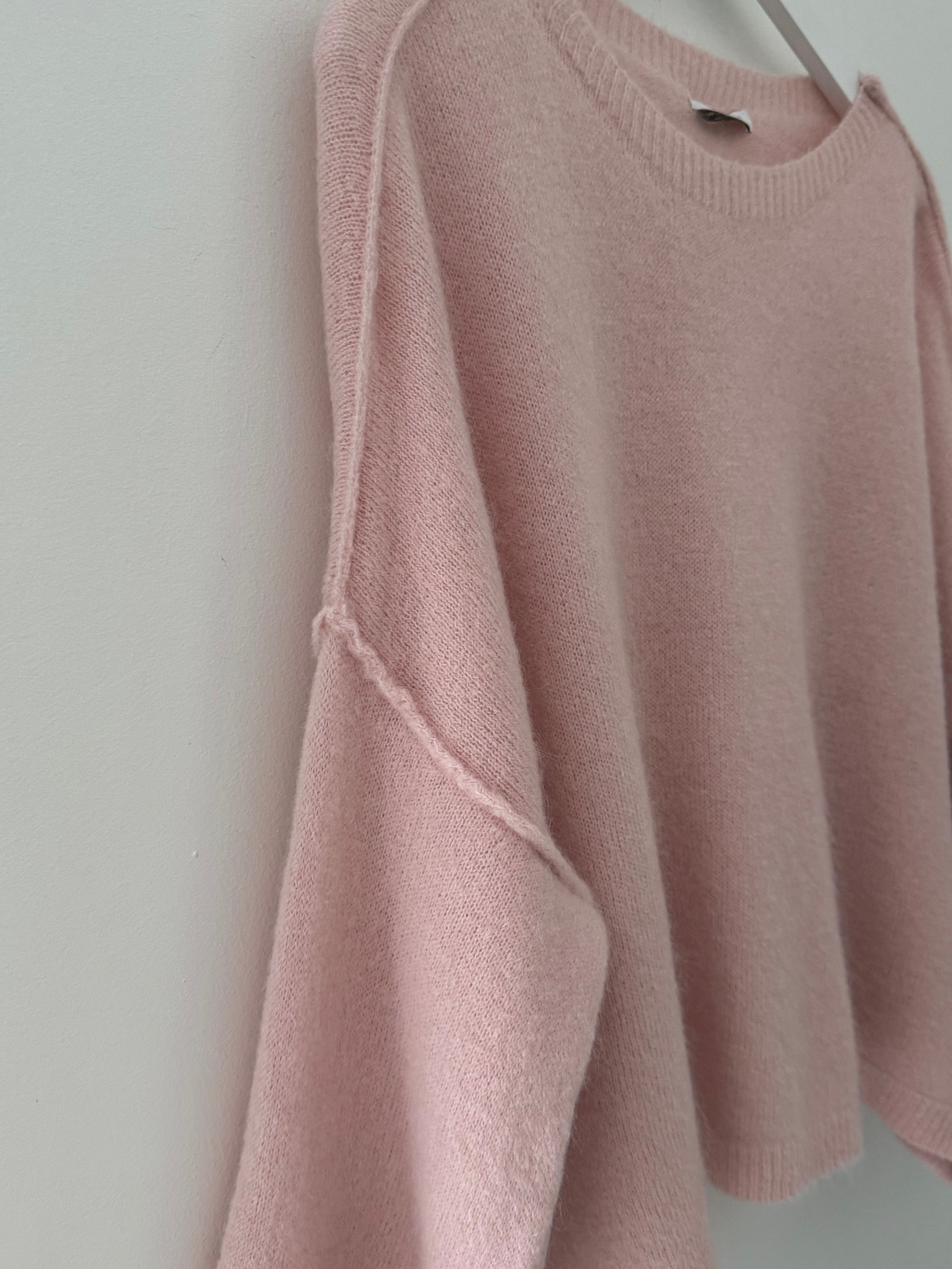 Alpaca Jumper in Soft Pink