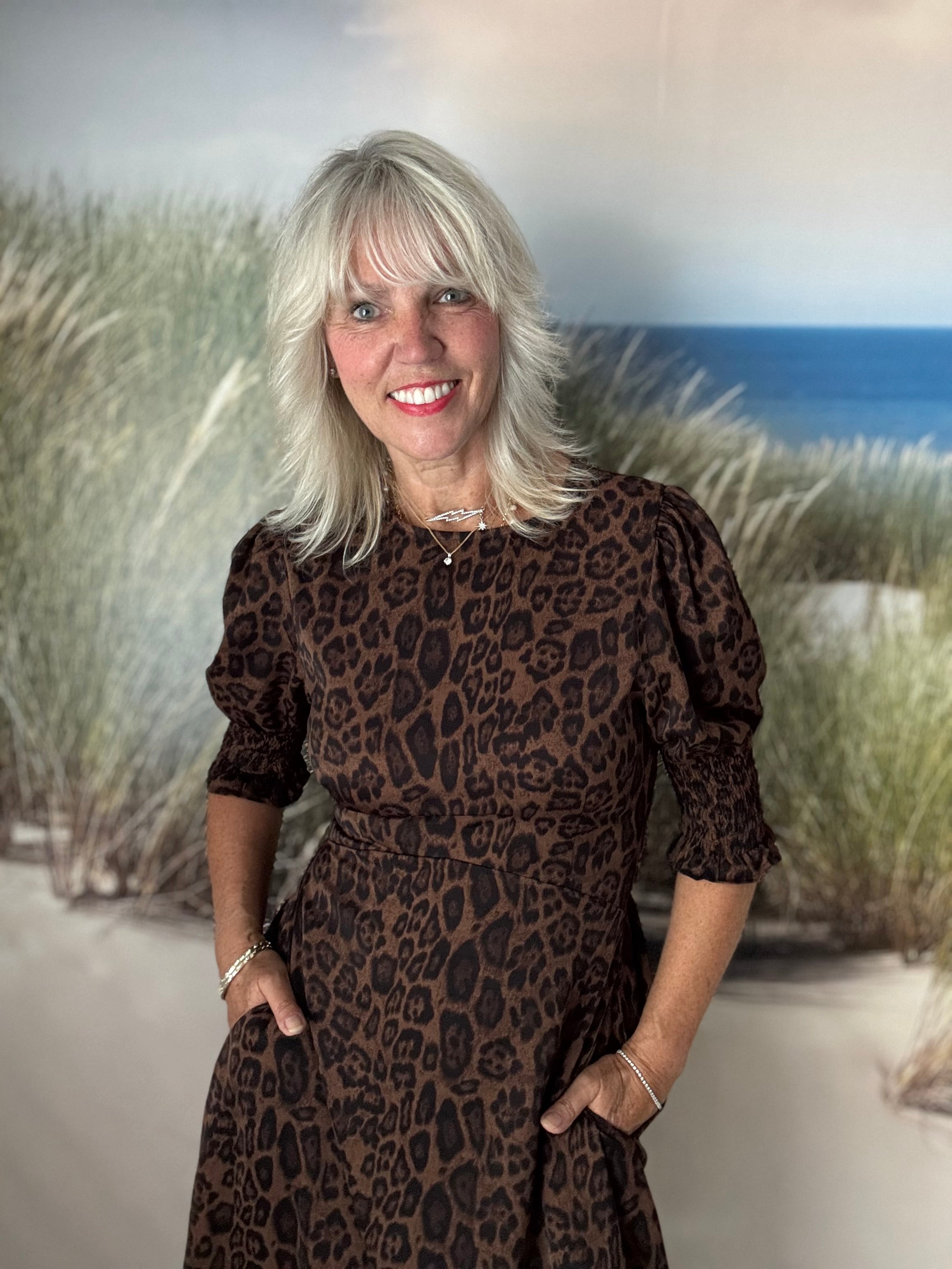 Leopard Print Tea Dress